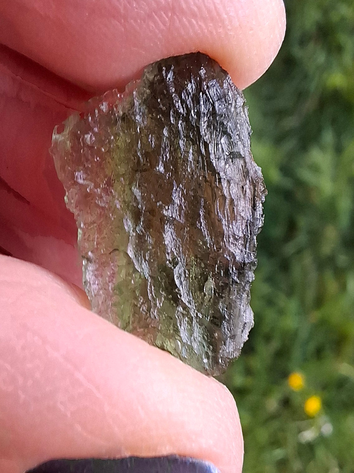 Moldavite Piece, NESMEN LES, 1.90g, Tektite (Ref: 848)