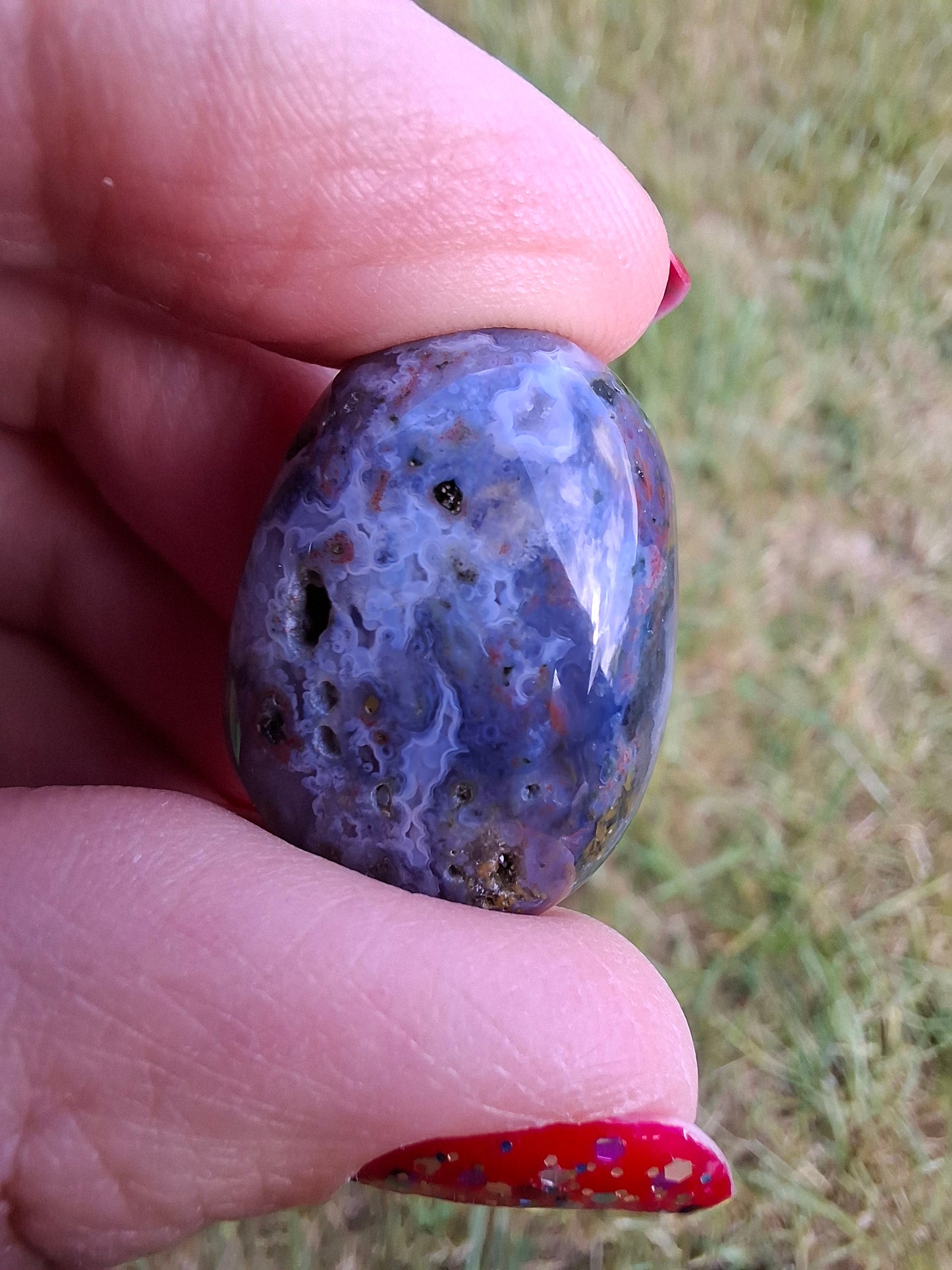 Ocean Jasper, Tumble Stone, Crystal (Ref: T201)