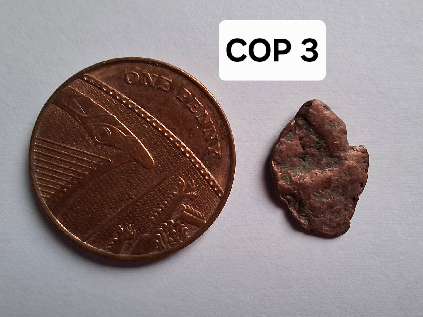 Native Copper Nugget, 0.86g, (Ref: COP3)