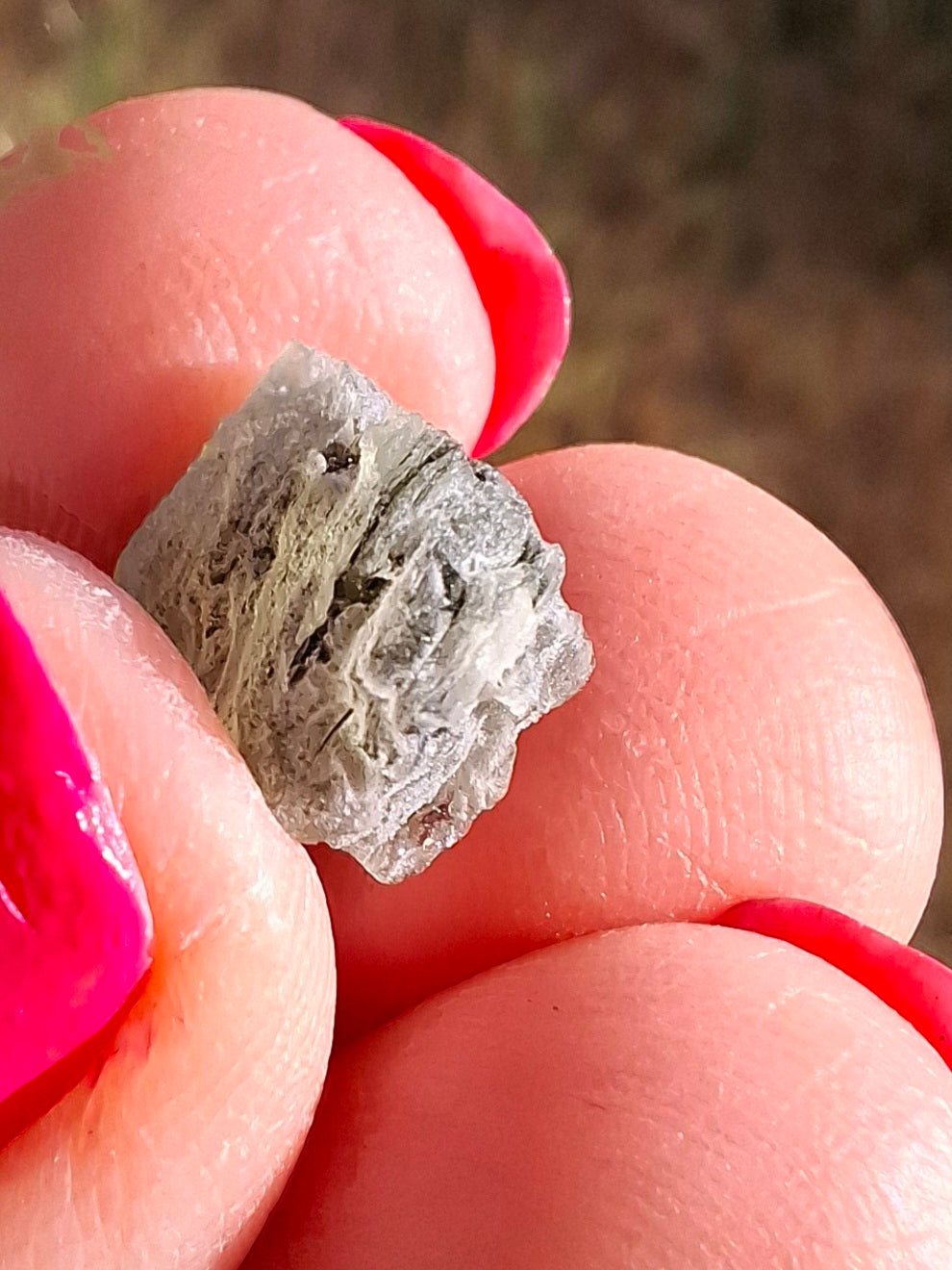 Moldavite Piece, SNOWFLAKE, FROSTED, BRUSNA, Tektite (Ref: 1493)