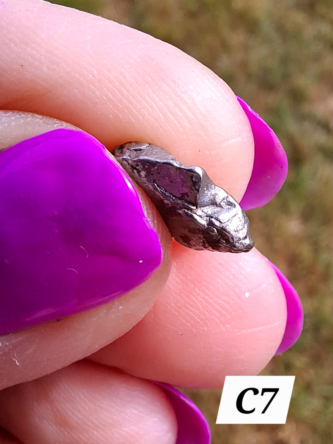 Campo del Cielo, 0.96g, Nickel Iron Meteorite (Ref: C7)