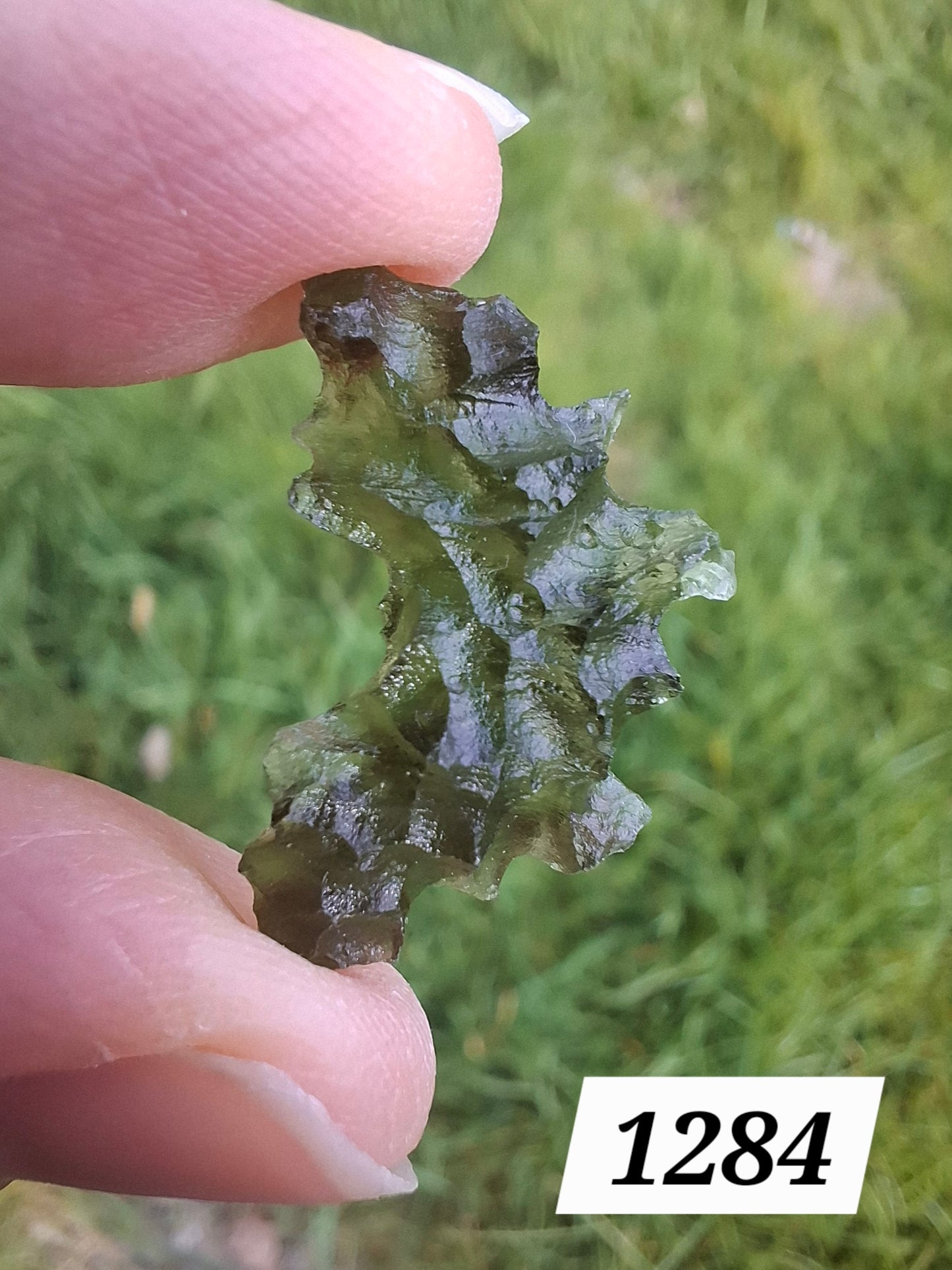 Moldavite Piece, JEZKOVNA BESEDNICE, 1.41g, Tektite (Ref: 1284)