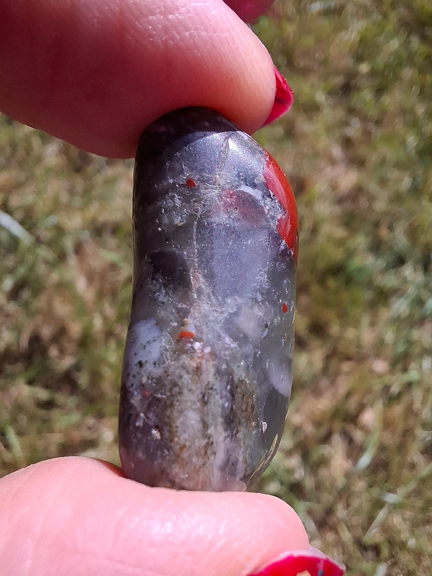 African Blood Stone, Tumble Stone, Crystal (Ref: T178)