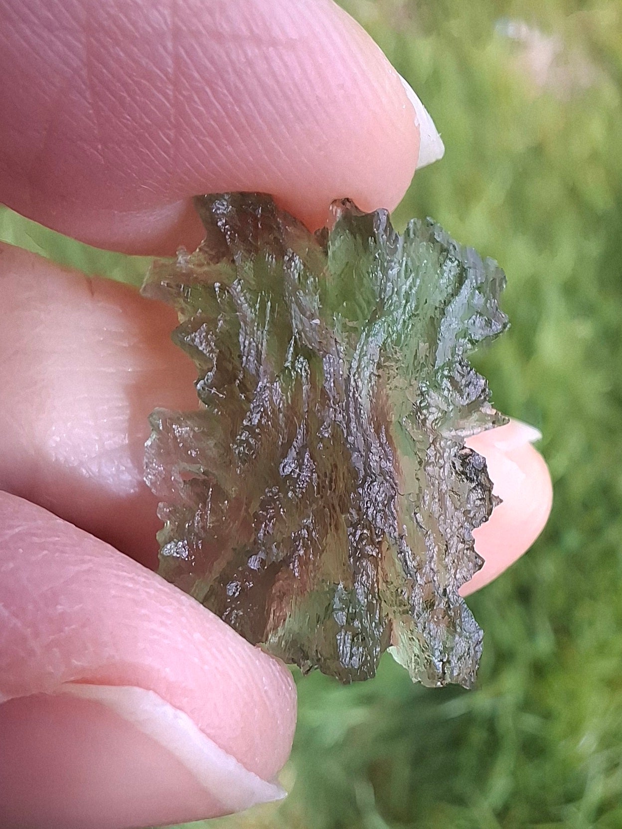 Moldavite Piece, JEZKOVNA BESEDNICE, 1.52g, Tektite (Ref: 1287)