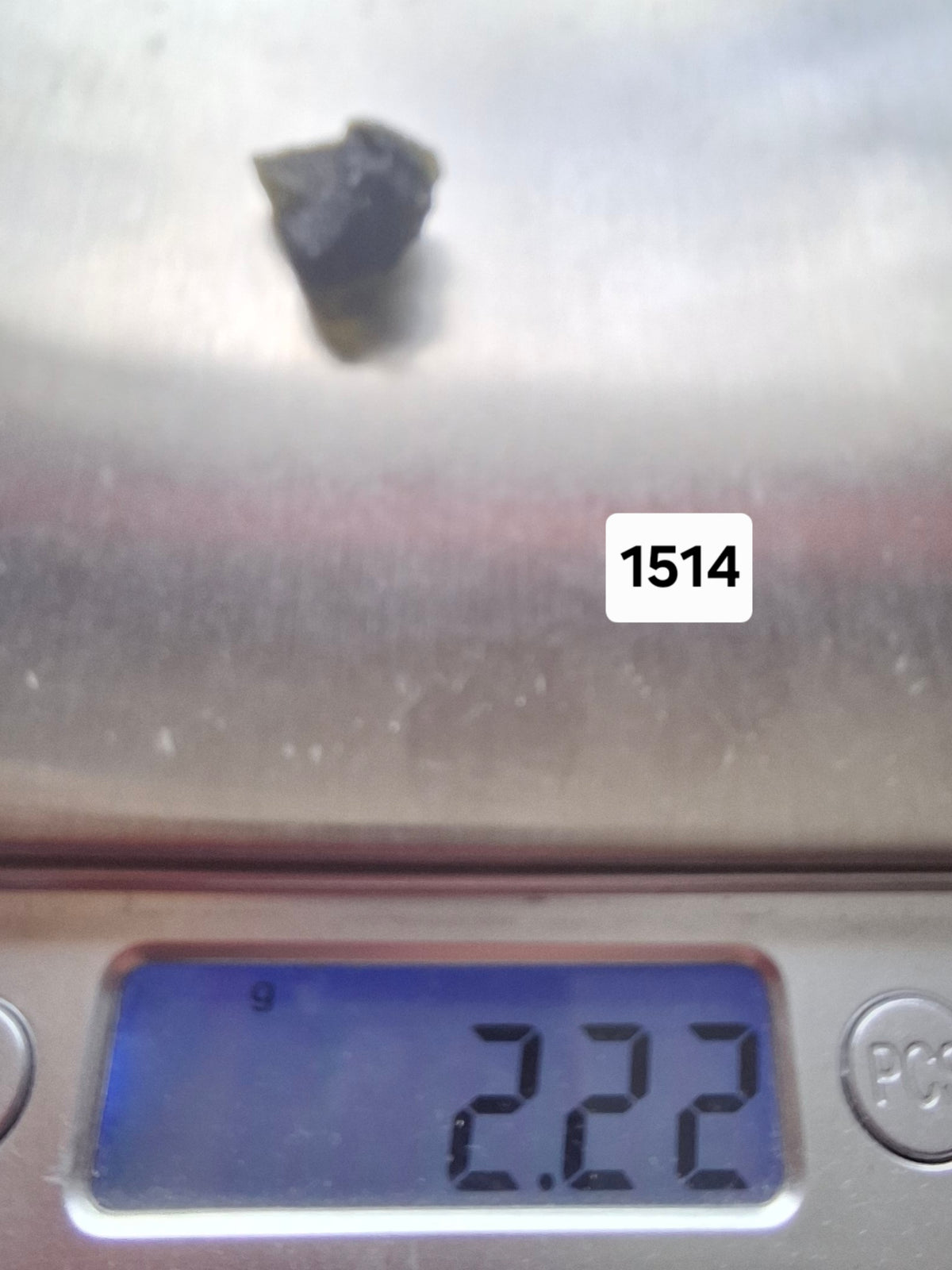 Moldavite Piece, 2.22g, Tektite (Ref: 1514)