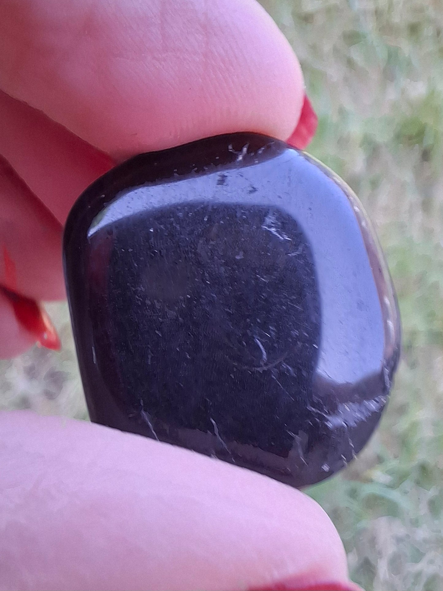 Black Tourmaline, Tumble Stone, Crystal (Ref: T218)