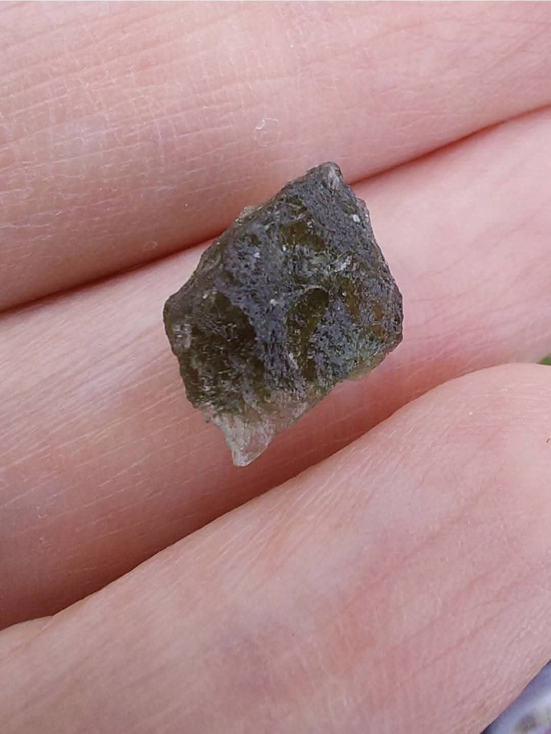 Moldavite Piece, 0.76g, Tektite (Ref: E207)