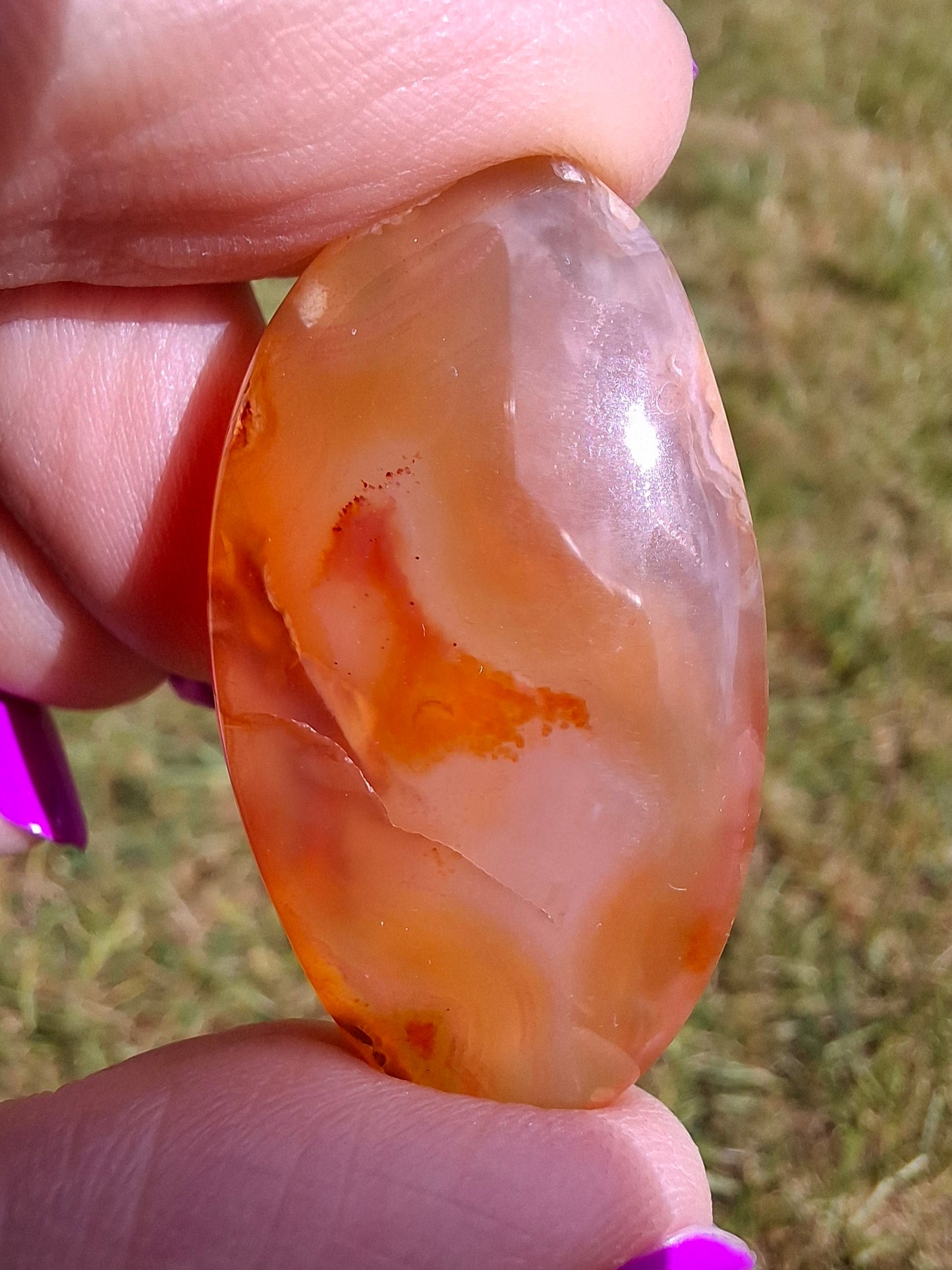 Carnelian, Tumble Stone, Crystal (Ref: T64)