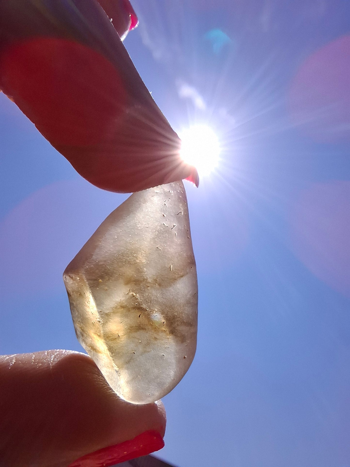 Libyan Desert Glass (darker) Piece, 7.38g, Tektite (Ref: L1375)