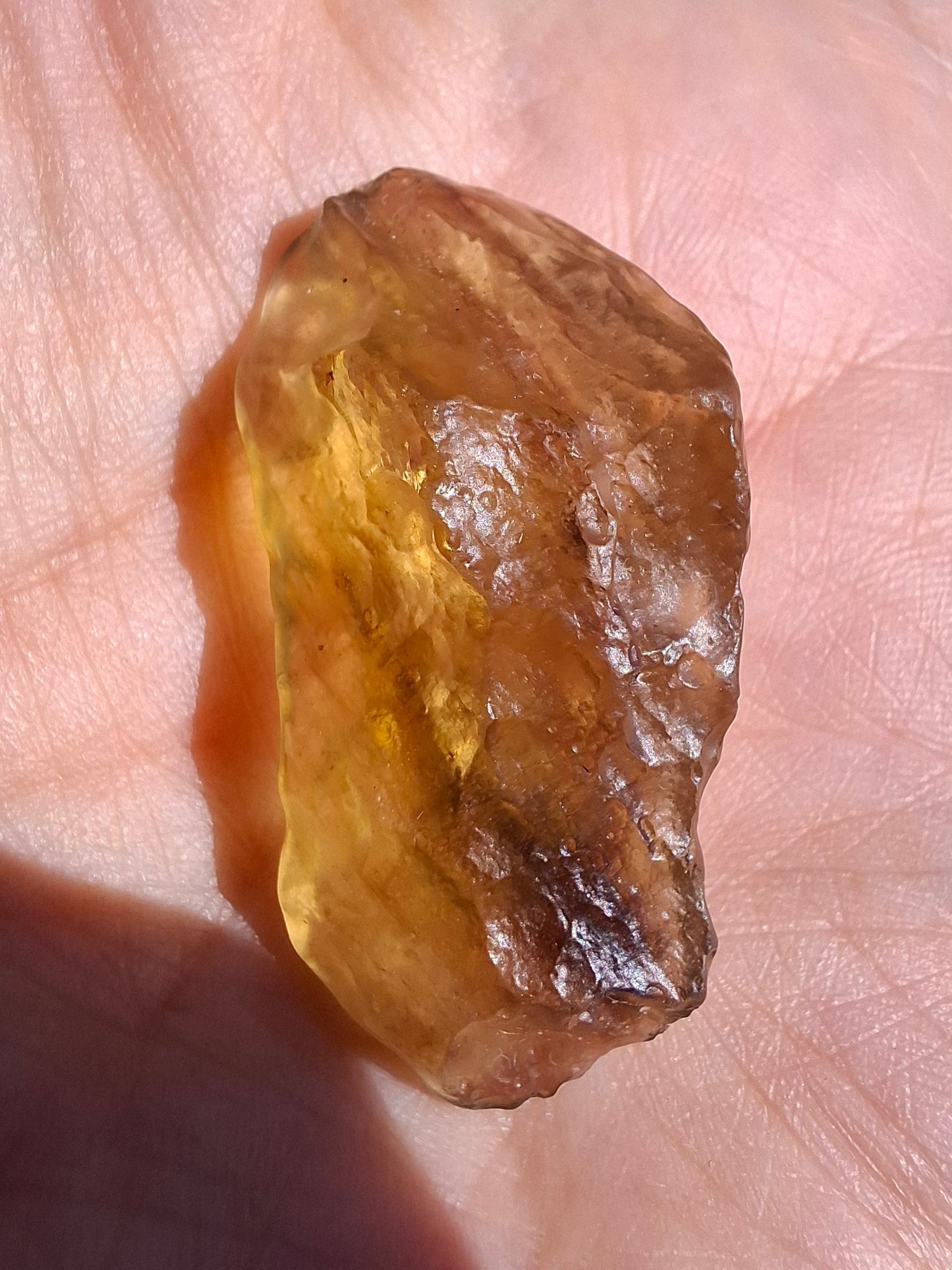 Libyan Desert Glass (darker) Piece, 8.76g, Tektite (Ref: L1367)