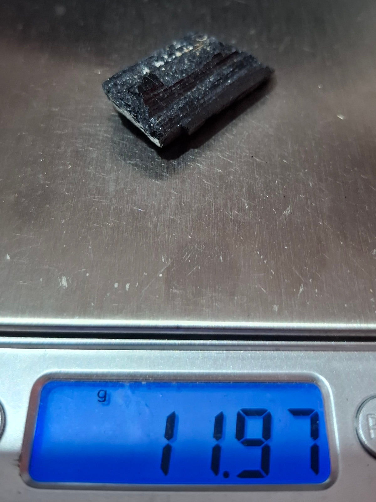 Black Tourmaline RAW, 11.97g, Crystal (Ref: RBT5)