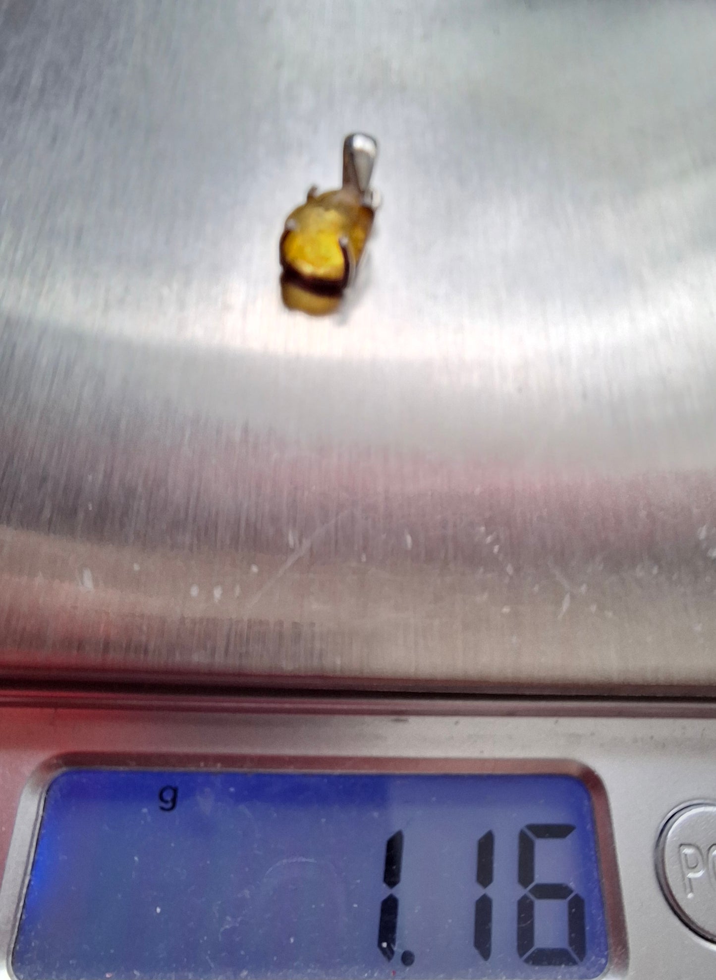 Baltic Amber Pendant, 925 Silver, Fossil (Ref: Ap15)