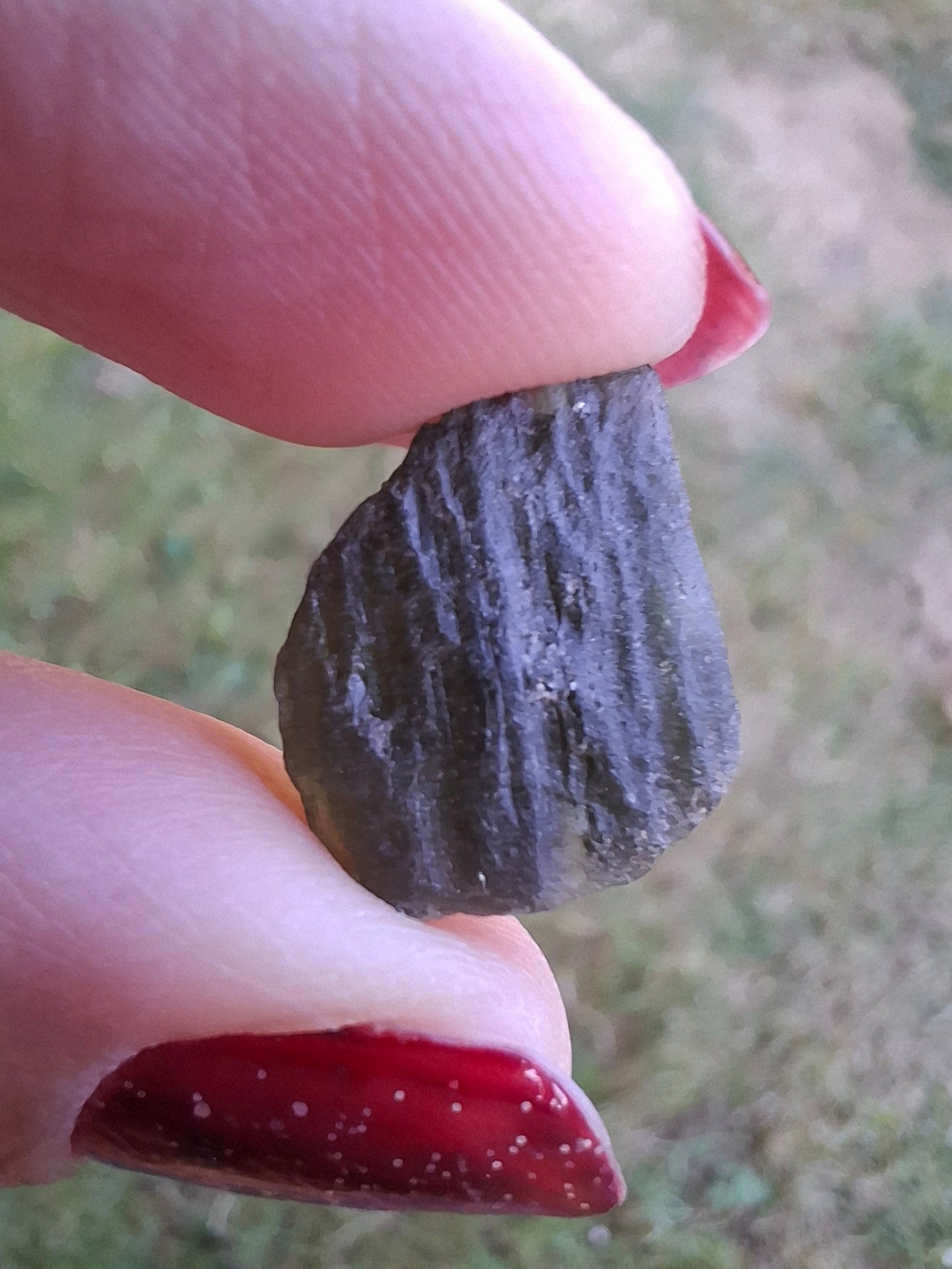 Moldavite Piece, 2.06g, Tektite (Ref: 1467)