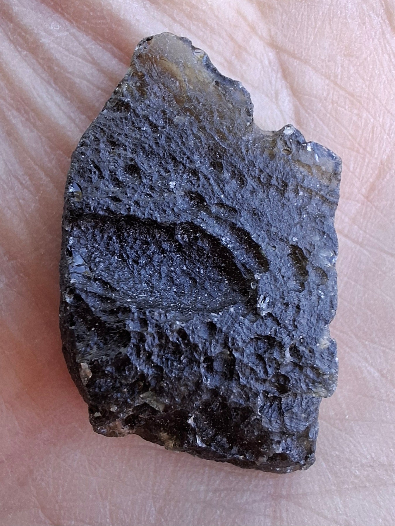 Moldavite Piece, JAKULE, 7.00g, Tektite (Ref: 1376)