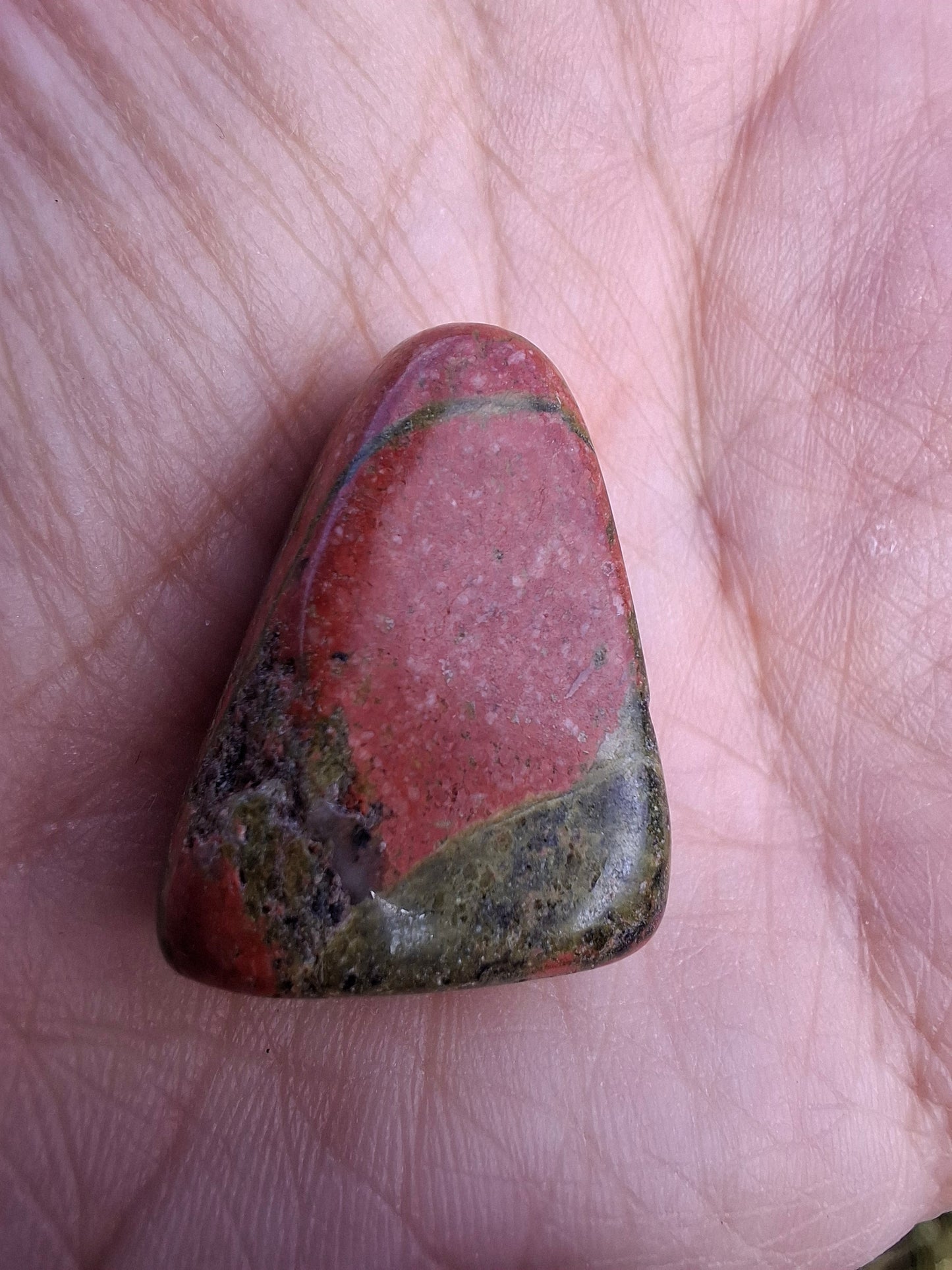 Unakite, Tumble Stone, Crystal (Ref: T181)