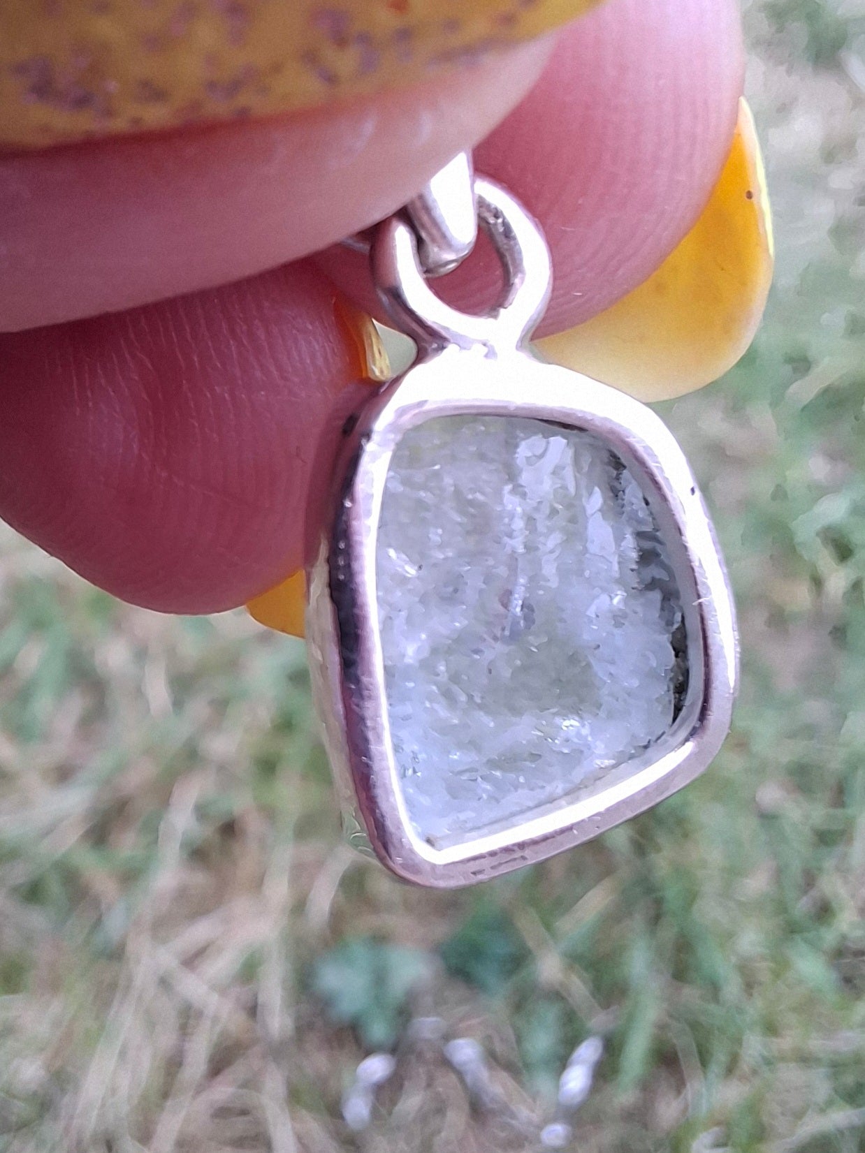 Aquamarine Pendant, 925 Silver, Crystal (Ref: AQ19)