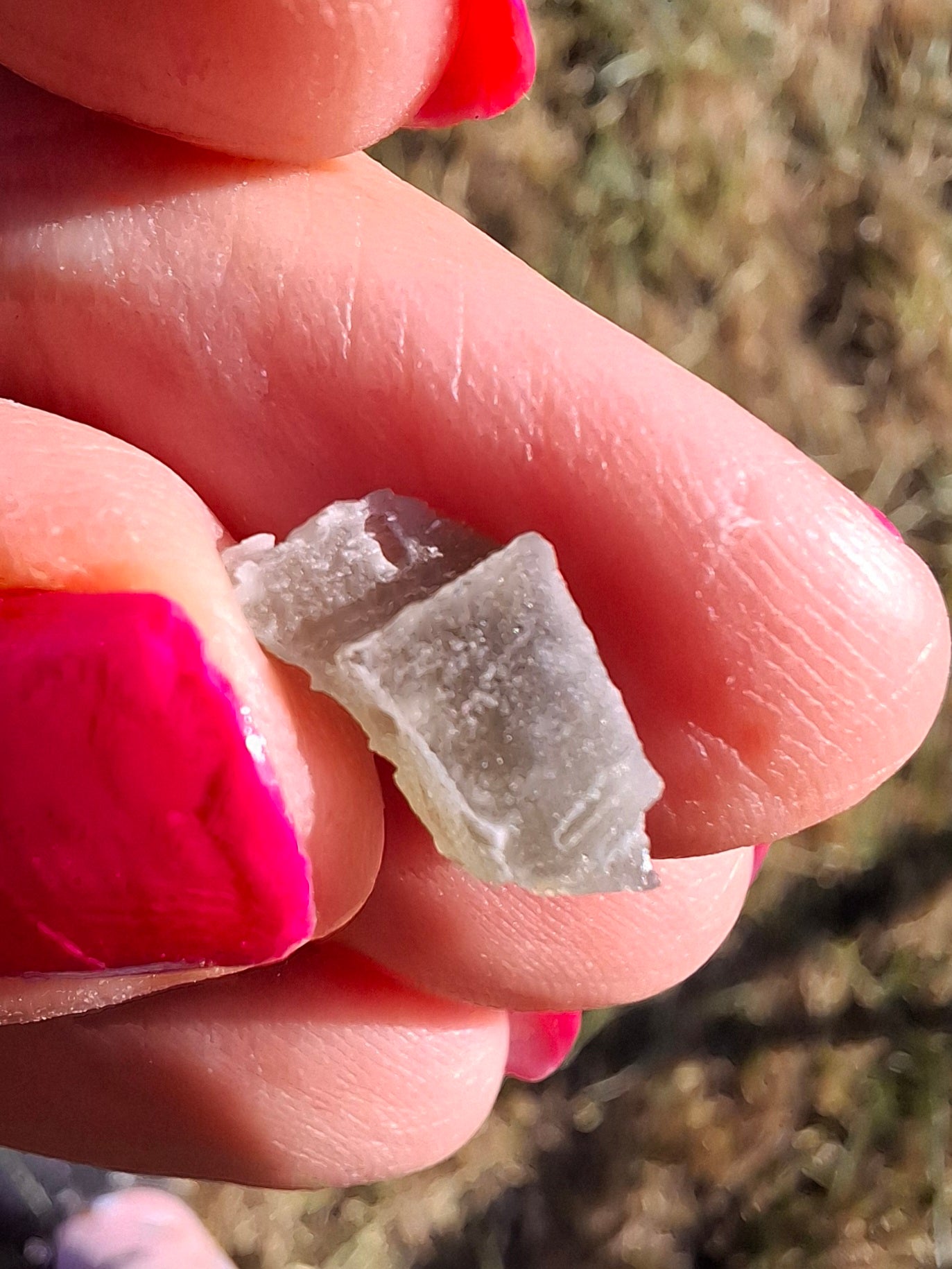 Moldavite Piece, SNOWFLAKE, FROSTED, BRUSNA, 0.32g, Tektite (Ref: 1505)