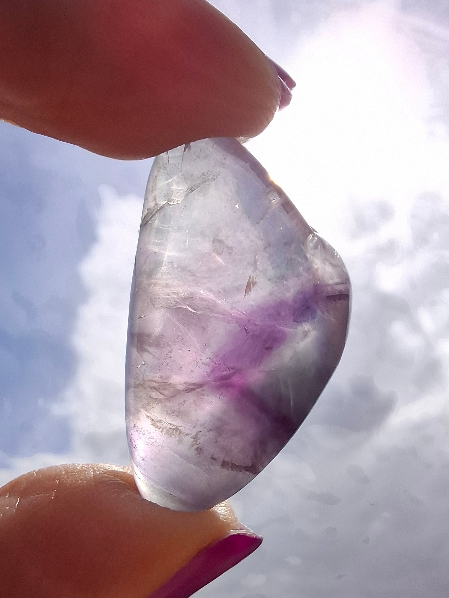 Fluorite, Tumble Stone, Crystal (Ref :T46)