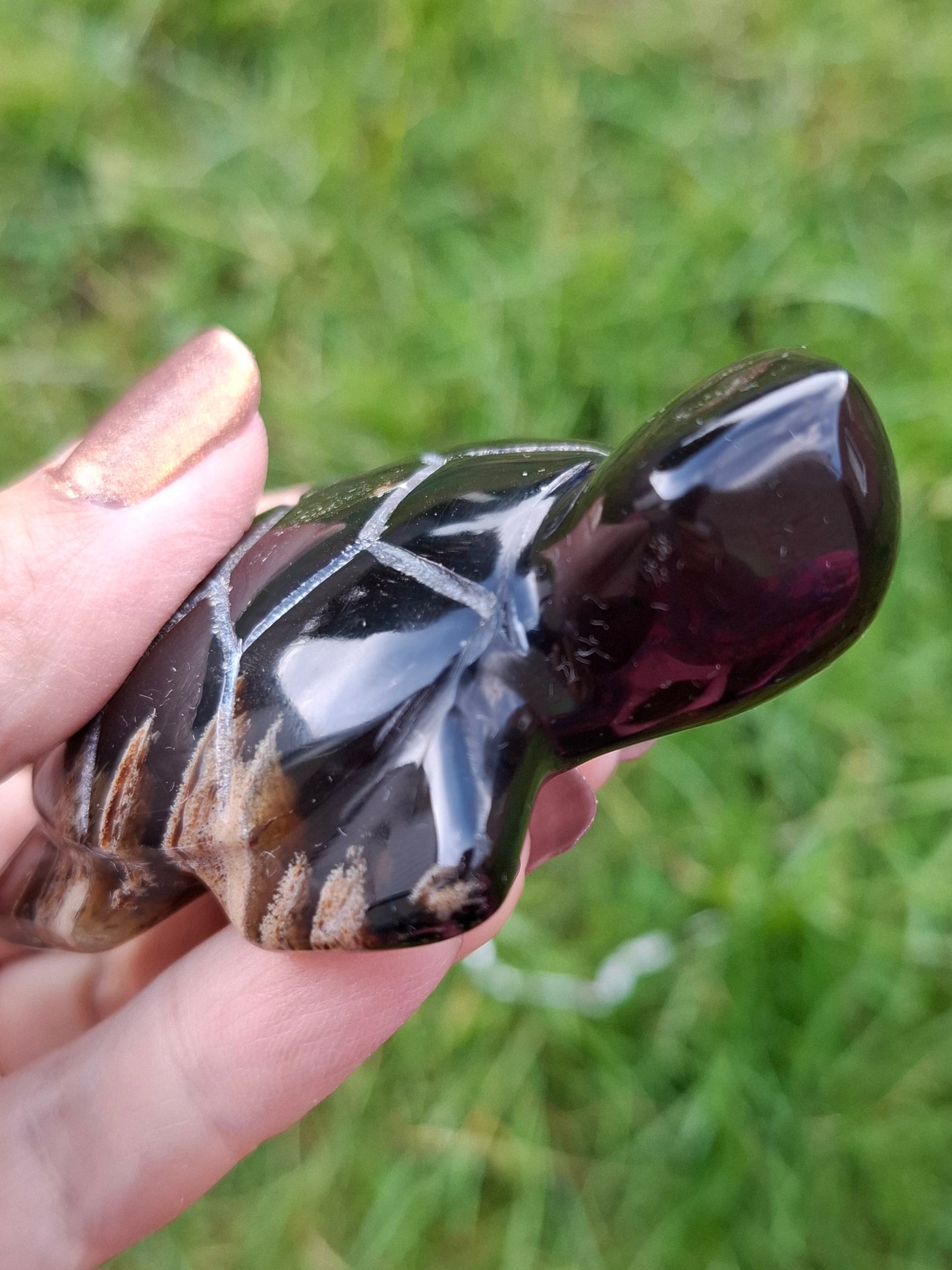 Red Amber Turtle, 47.85g, Carving, Fossil (Ref: TT4)