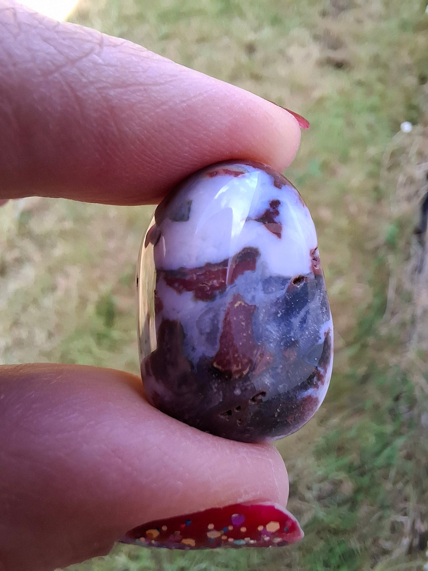 Ocean Jasper, Tumble Stone, Crystal (Ref: T198)