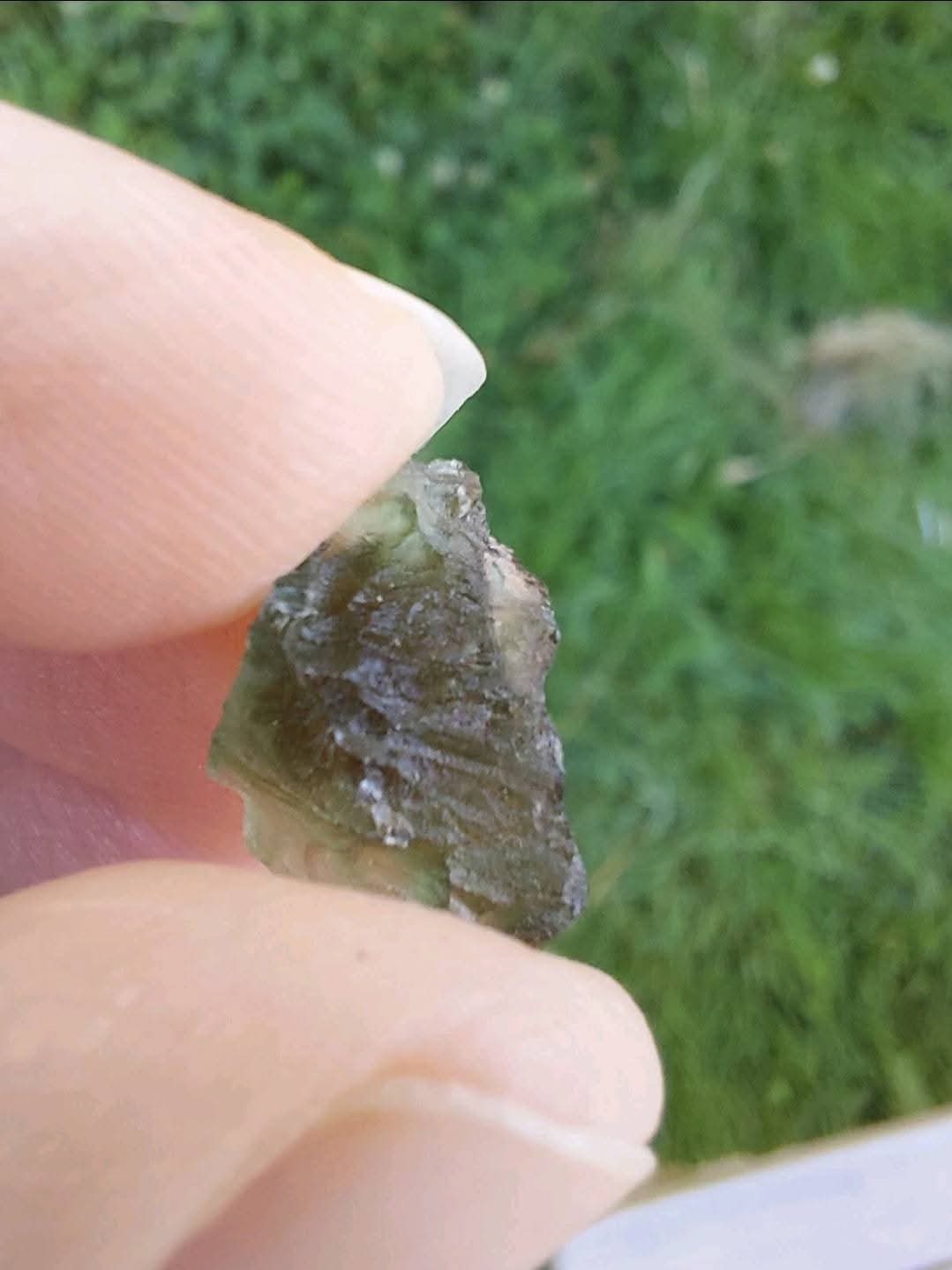 Moldavite Piece, 0.99g, Tektite (Ref: 866)