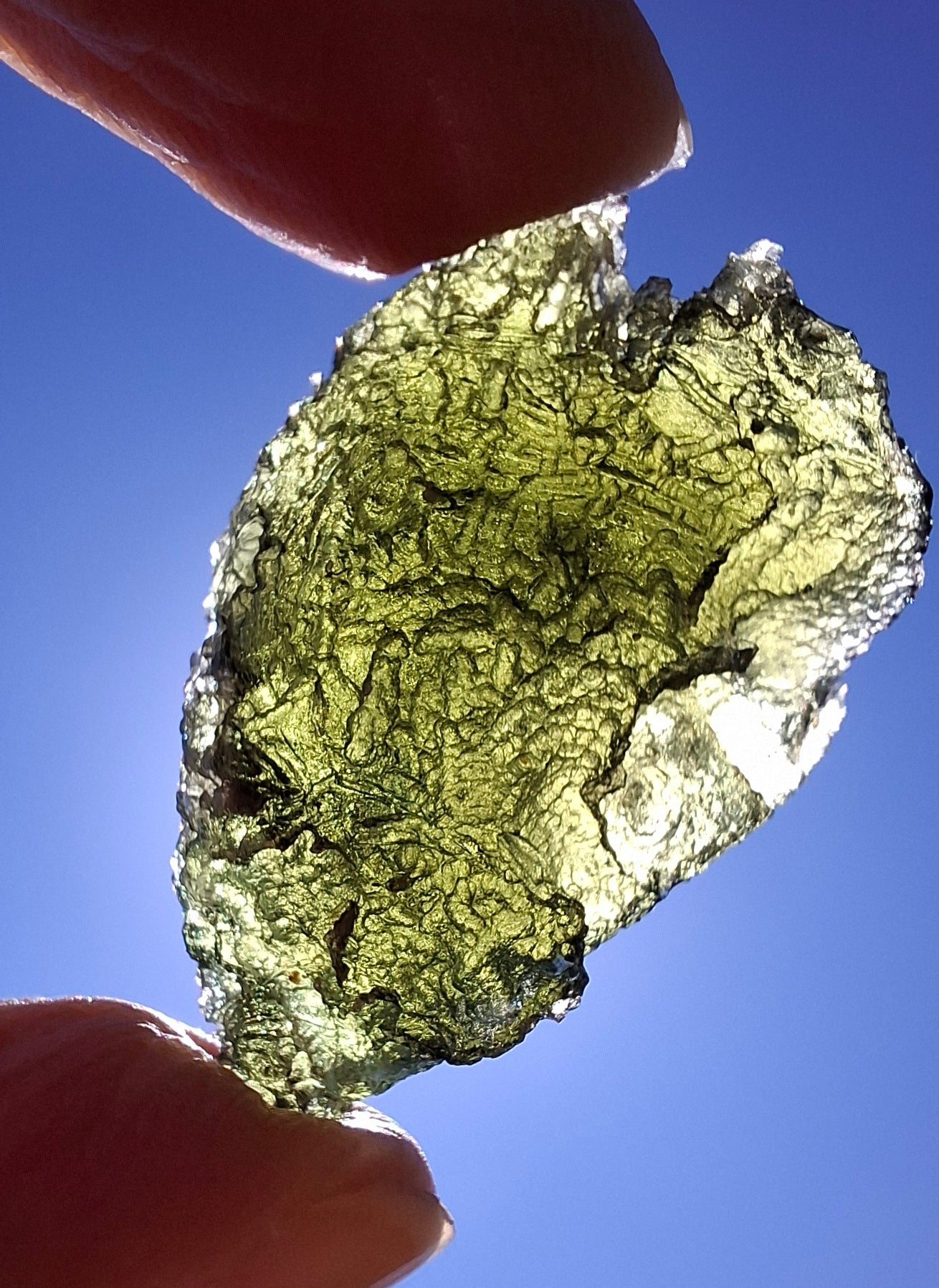 Moldavite Piece, JAKULE, 10.05g, Tektite (Ref: 1174)