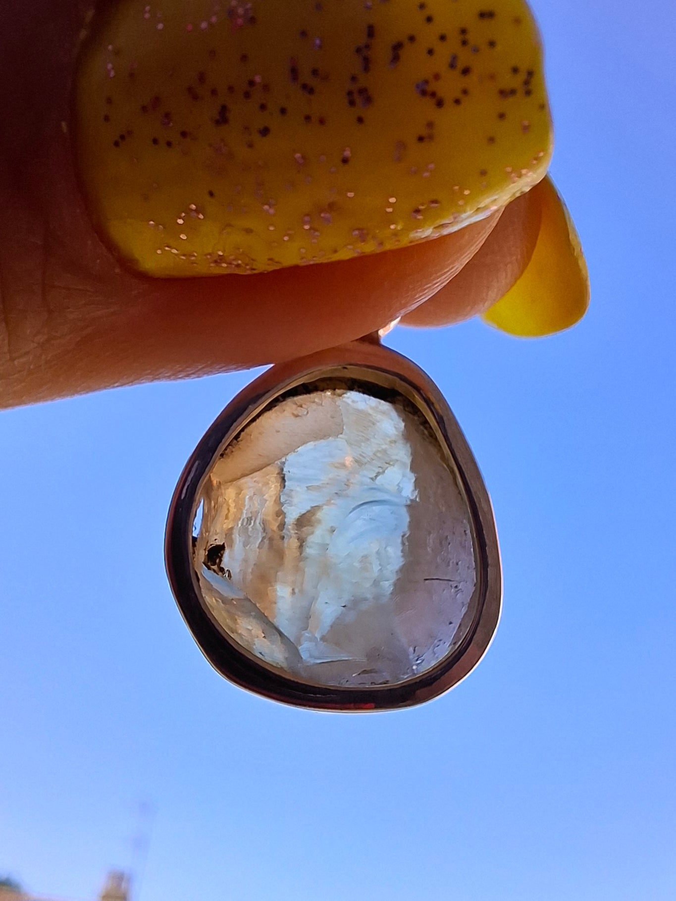 Libyan Desert Glass Pendant, 925 Silver, Tektite (Ref: LP76)