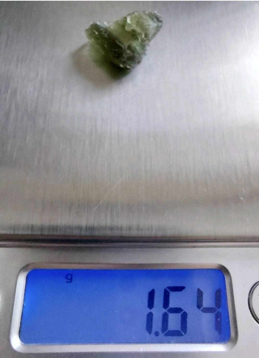 Moldavite Piece, 1.64g, Tektite (Ref 889)