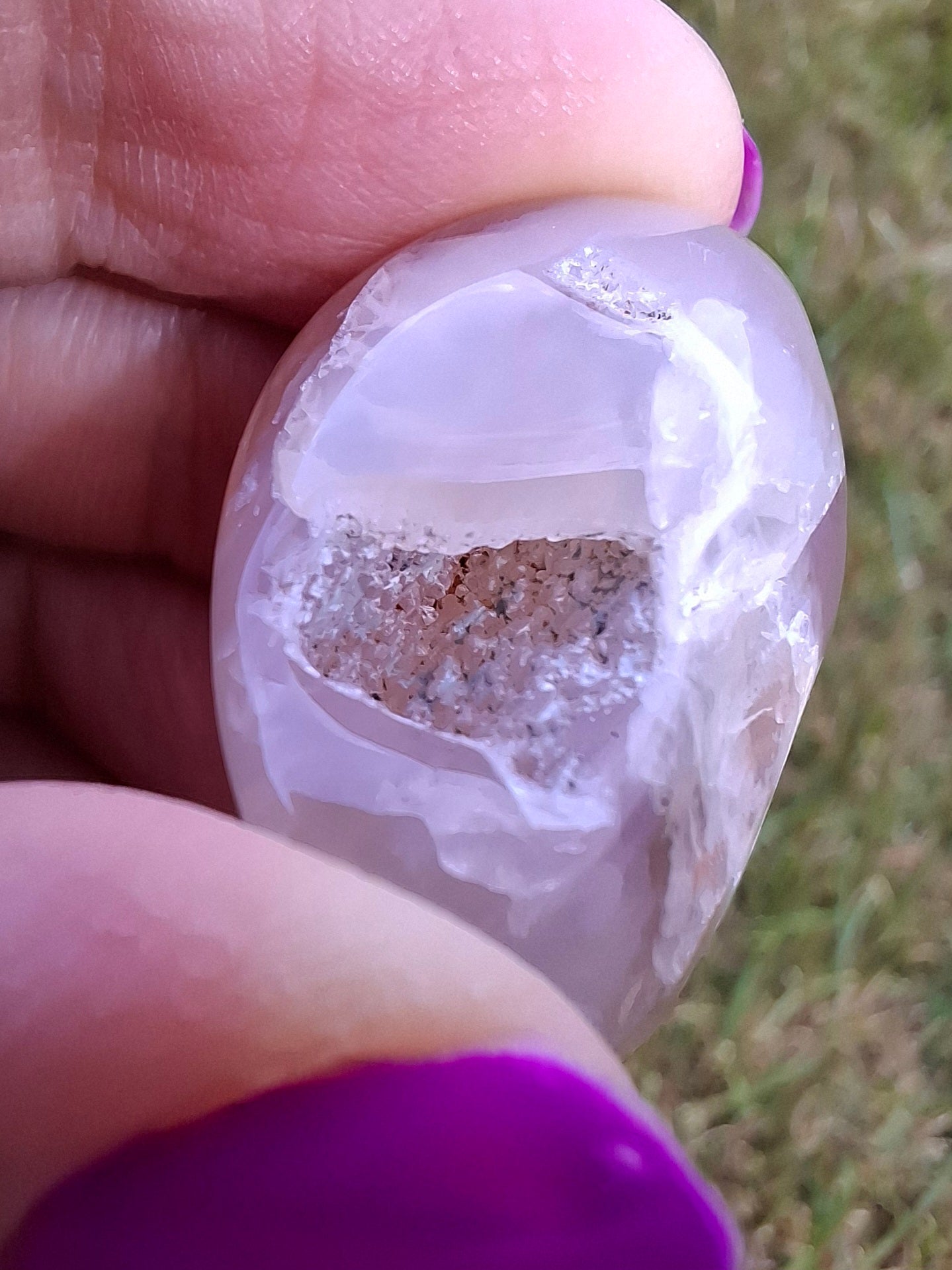 Flower Agate, Tumble Stone, Crystal (Ref: T72)