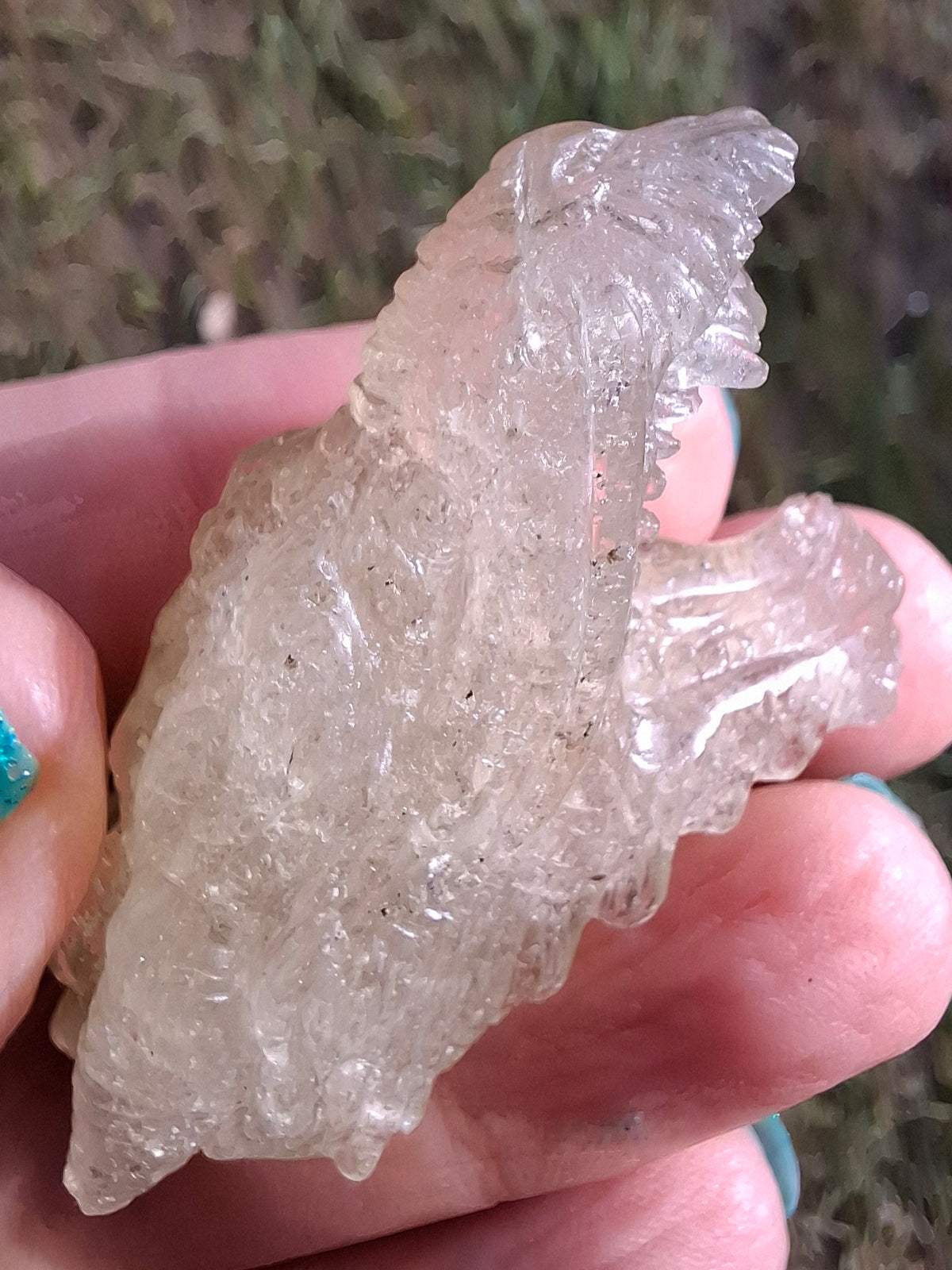 Libyan Desert Glass DRAGON HEAD carving, 22.42g, Tektite (Ref: Dragon 2)