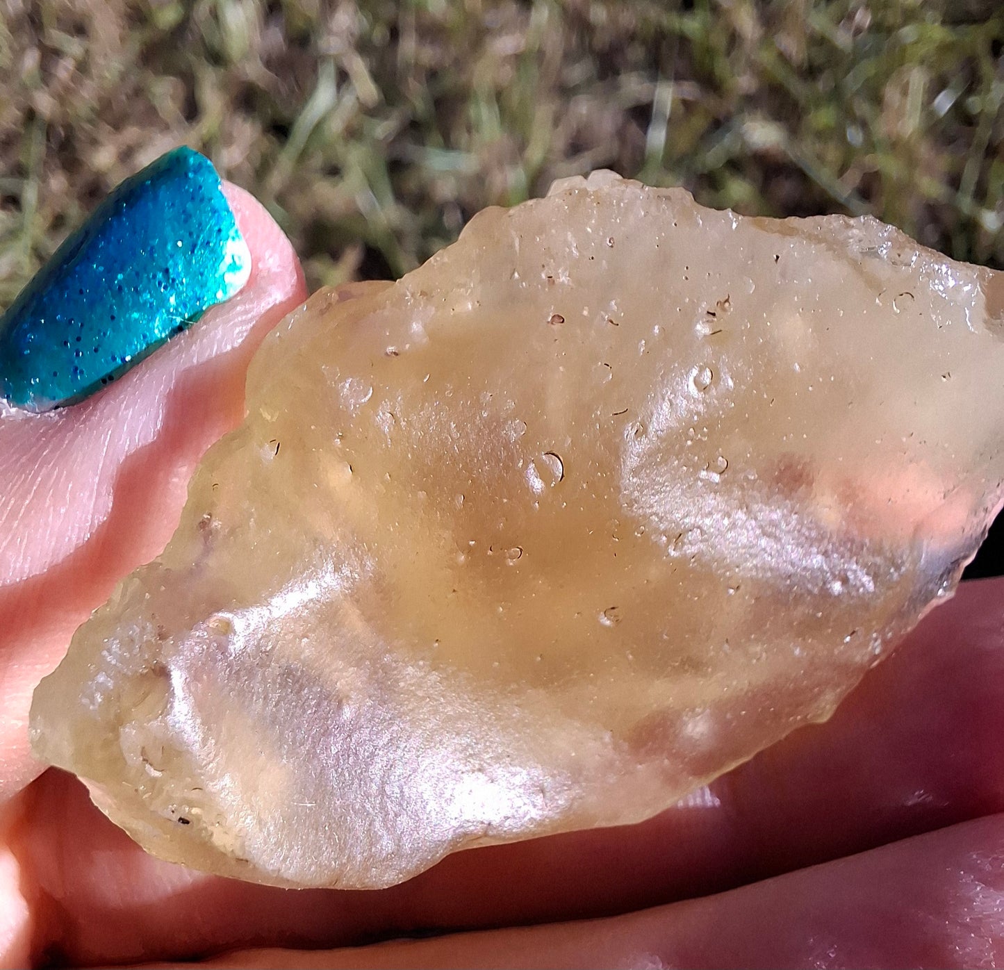 Libyan Desert Glass carving, GANESHA, 26.47g, Tektite (Ref: Ganesha1)