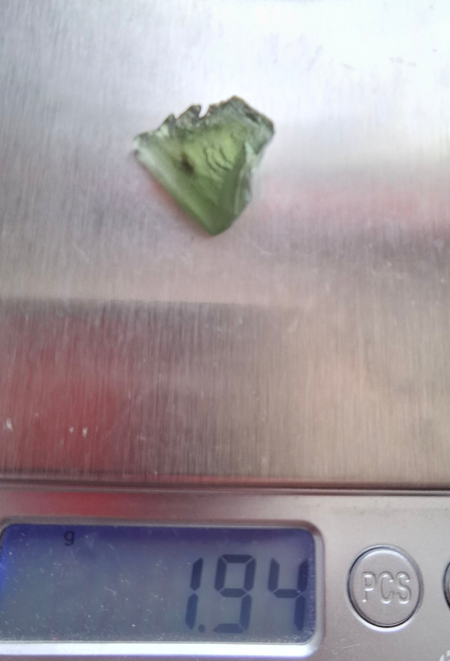 Moldavite Piece, 1.94g, Tektite (Ref: 1390)