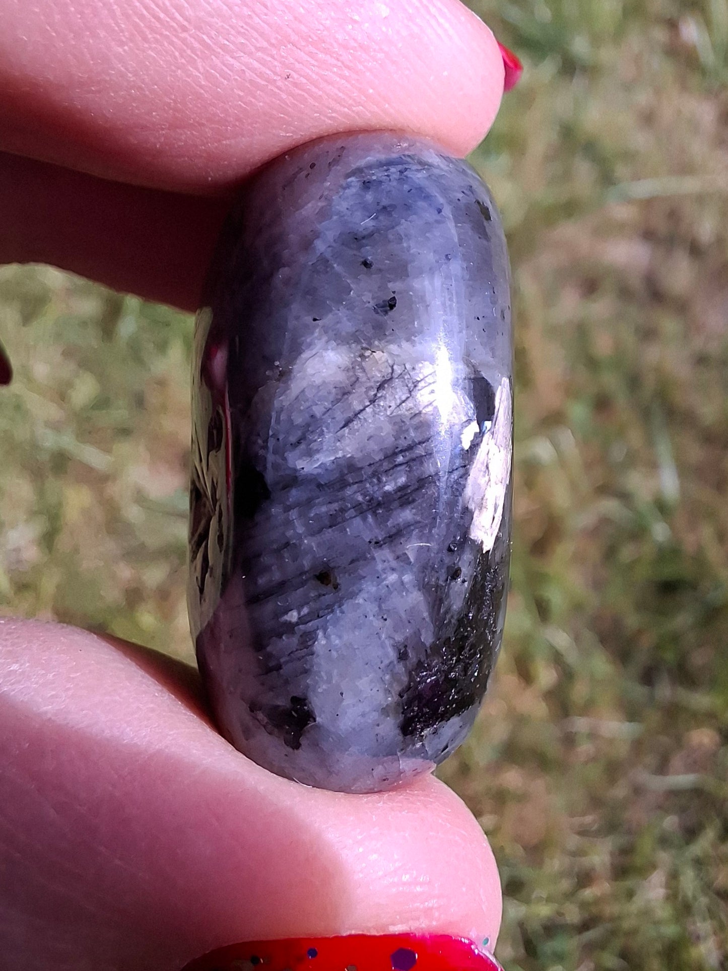 Larvikite, Tumble Stone, Crystal (Ref: T125)