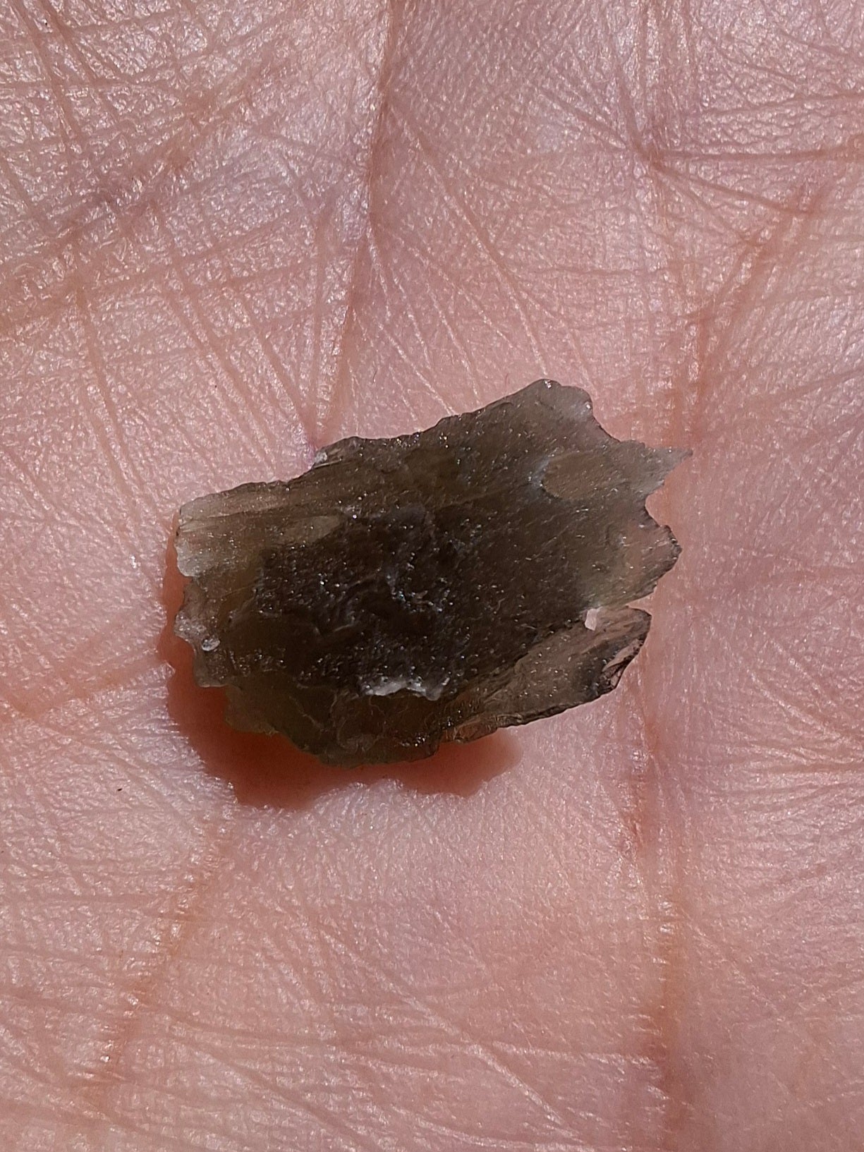 Moldavite Piece, 0.74g, Tektite (Ref: 1417)