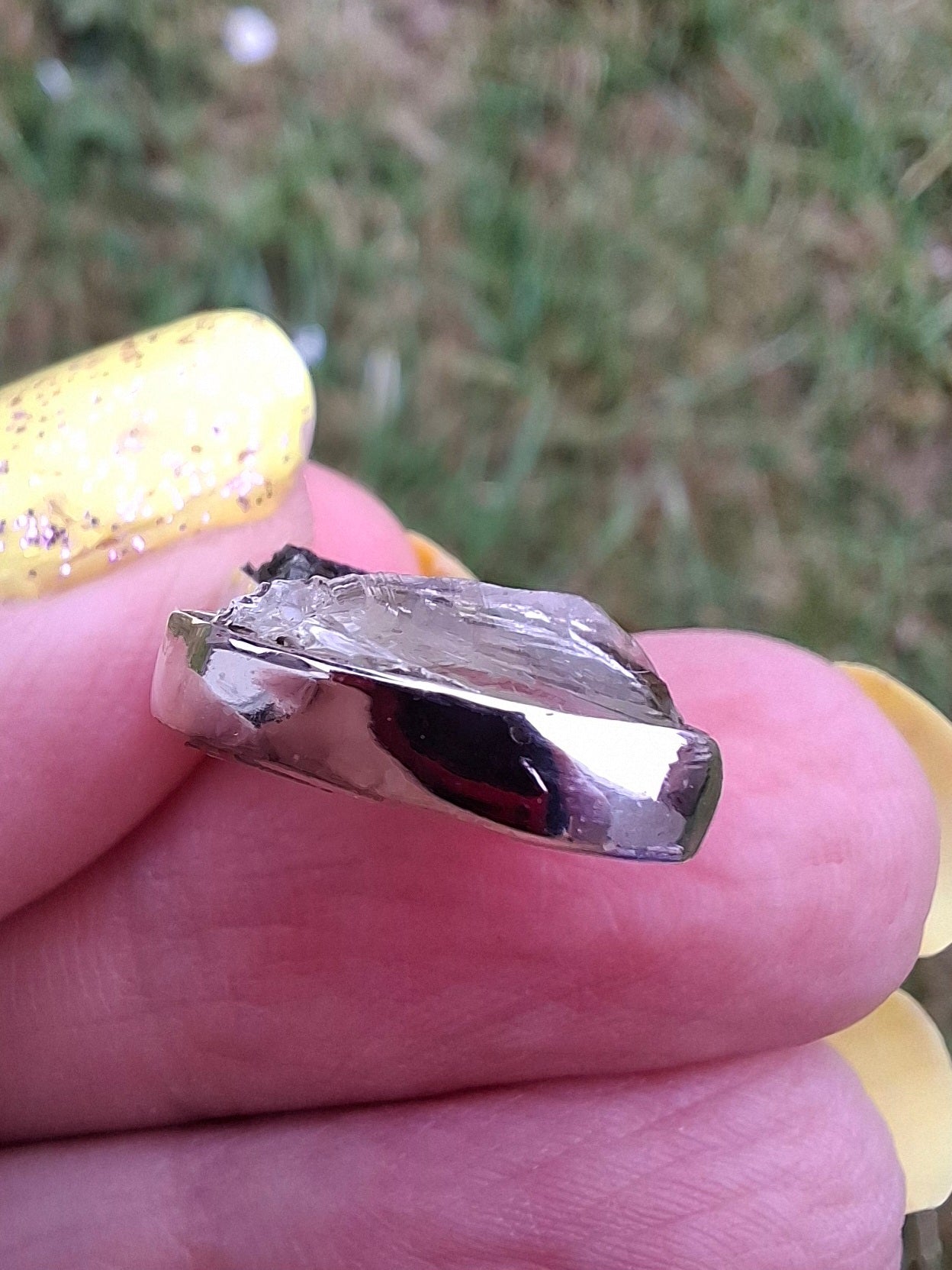 Moldavite & Libyan Desert Glass Pendant, 925 Silver, Tektite (Ref: MLP4)