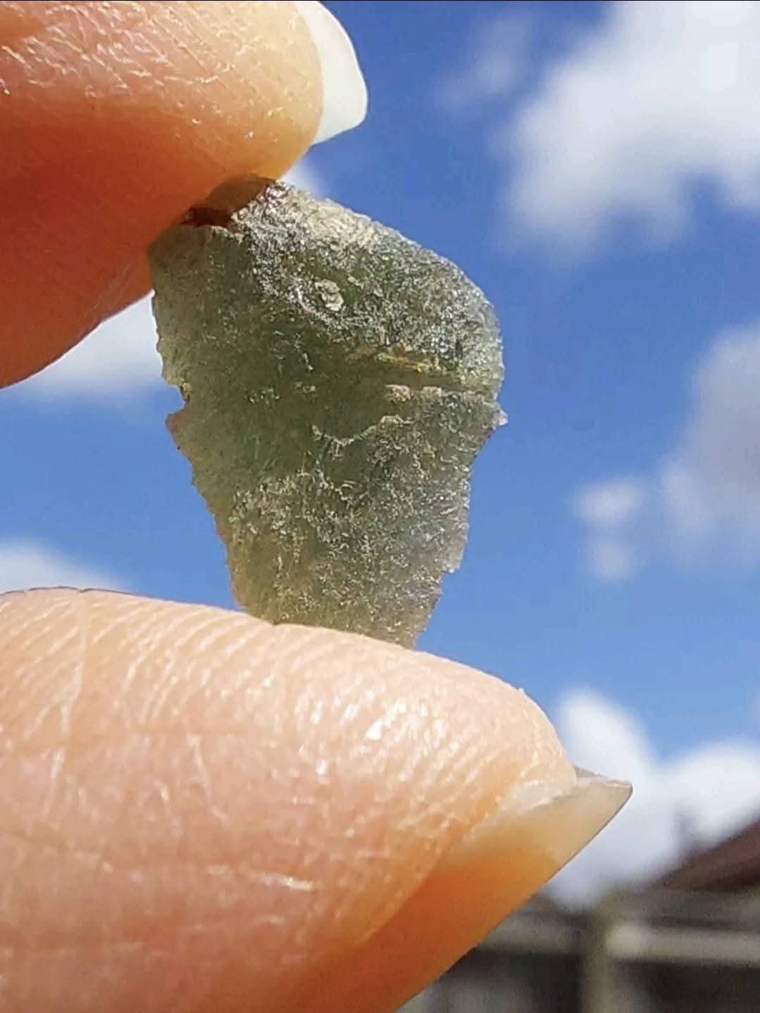 Moldavite Piece, 0.55g, Tektite (Ref: E225)