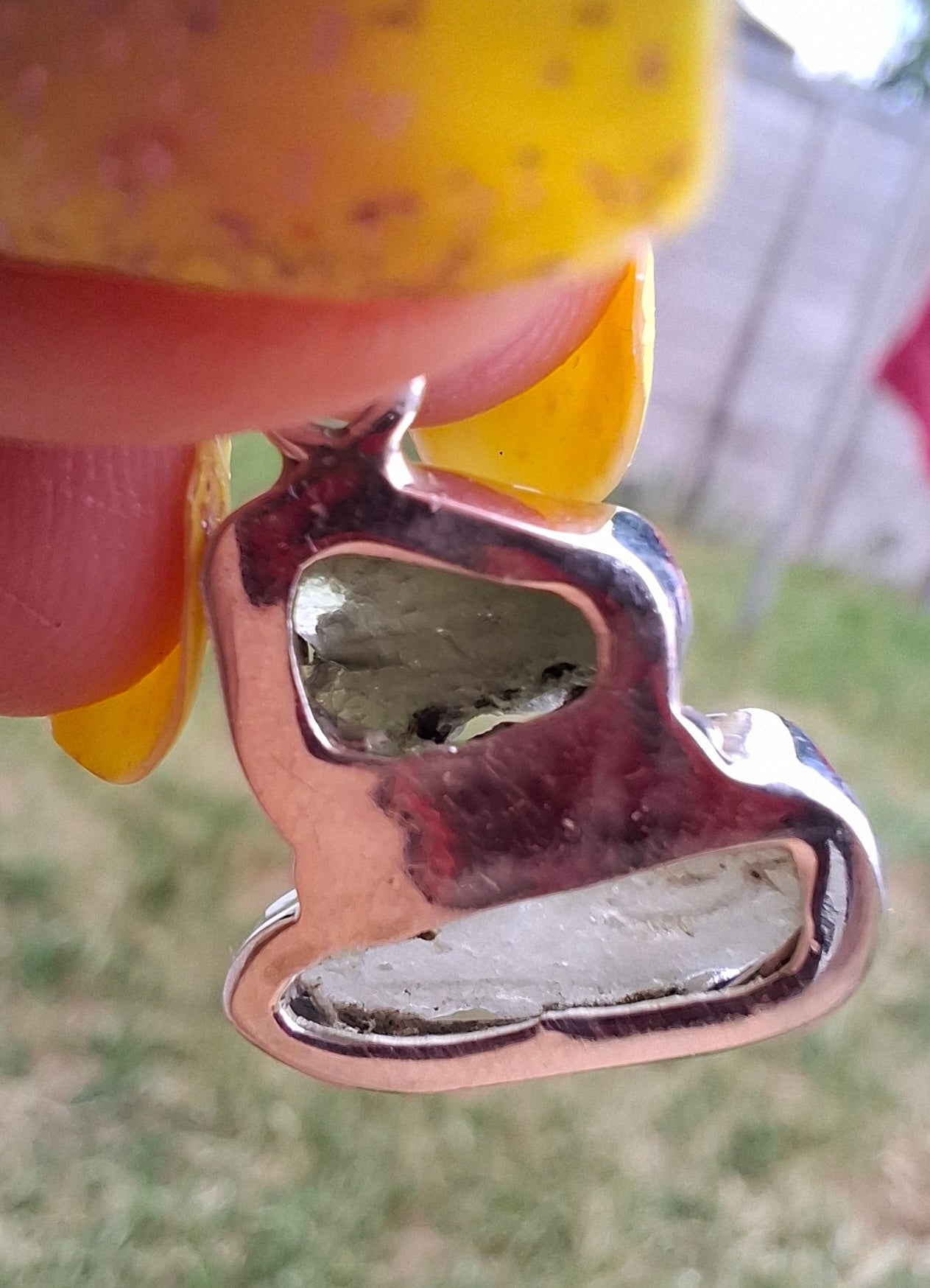 Moldavite & Libyan Desert Glass Pendant, 925 Silver, Tektite (Ref: MLP11)