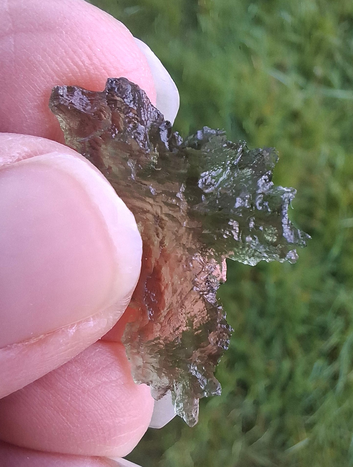 Moldavite Piece, JEZKOVNA BESEDNICE, 1.62g, Tektite (Ref: 1276)