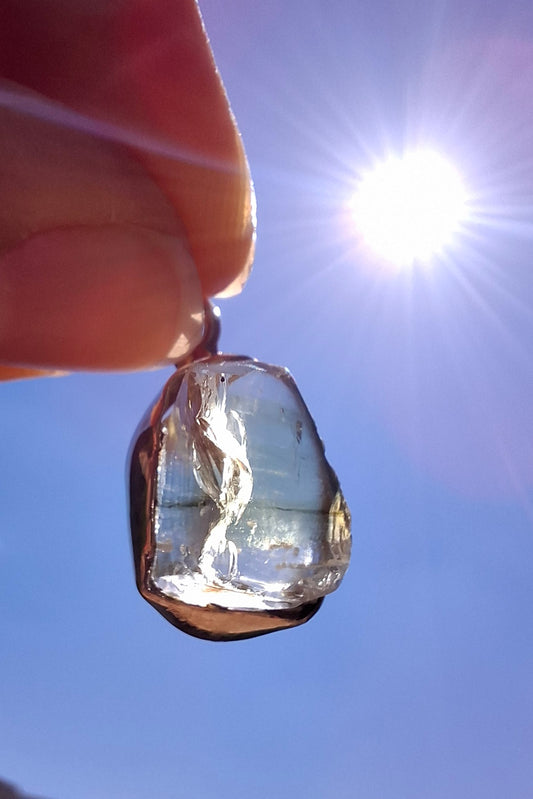 Libyan Desert Glass Pendant, 925 Silver, Tektite (Ref: LP105)
