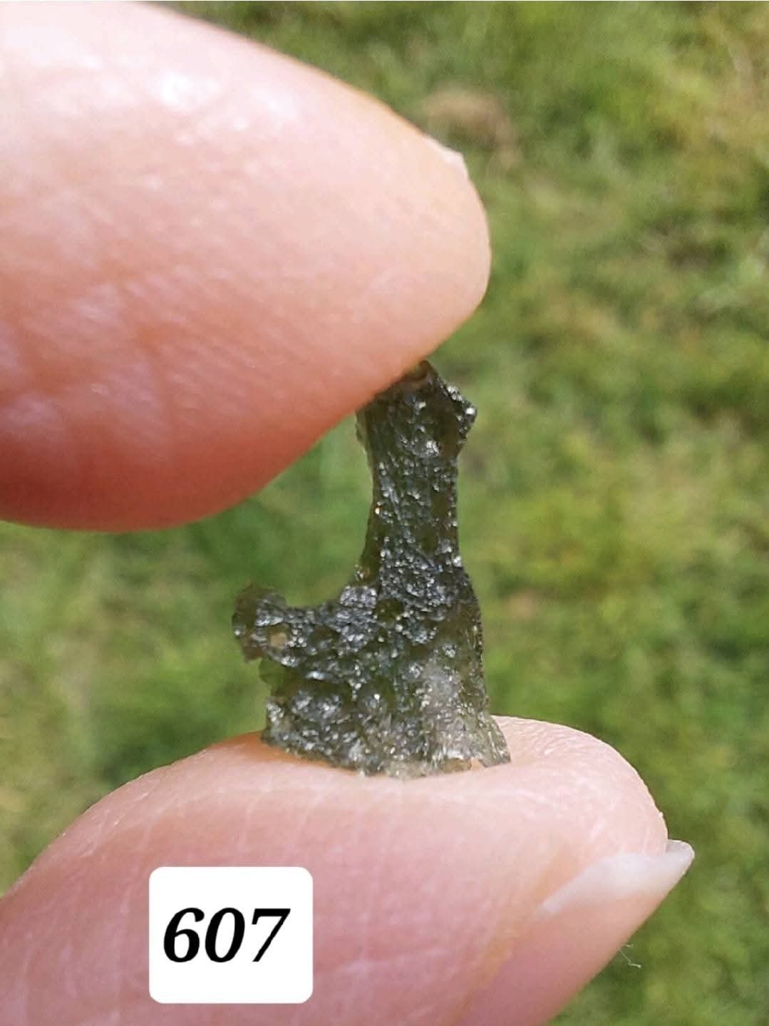 Moldavite piece, 0.51g, Tektite (Ref: 607)