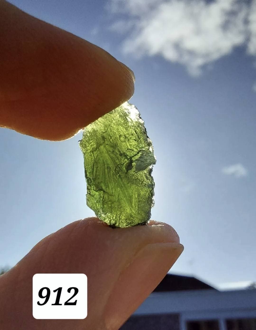 Moldavite Piece, 2.05g. Tektite (Ref: 912)