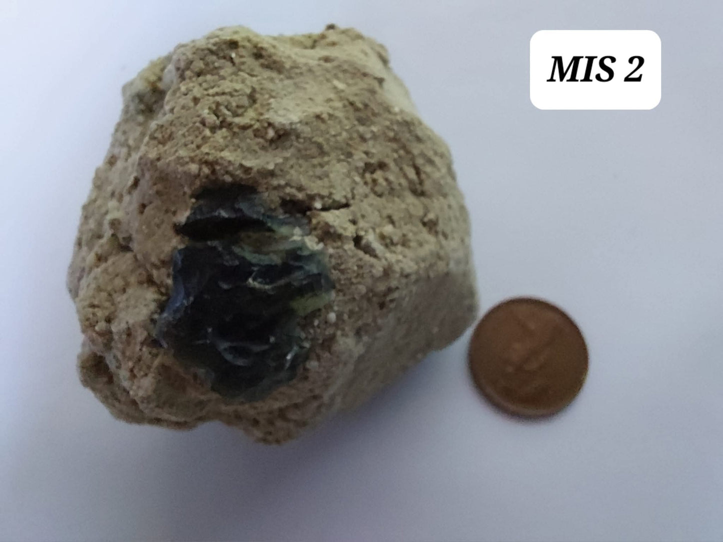 Moldavite In-Situ (in matrix), Besednice, Est 3.5-4g, Tektite (Ref: MIS2)