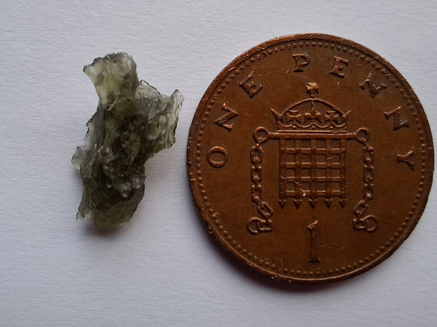 Moldavite small Piece, 0.34g, Tektite (Ref: 1476)