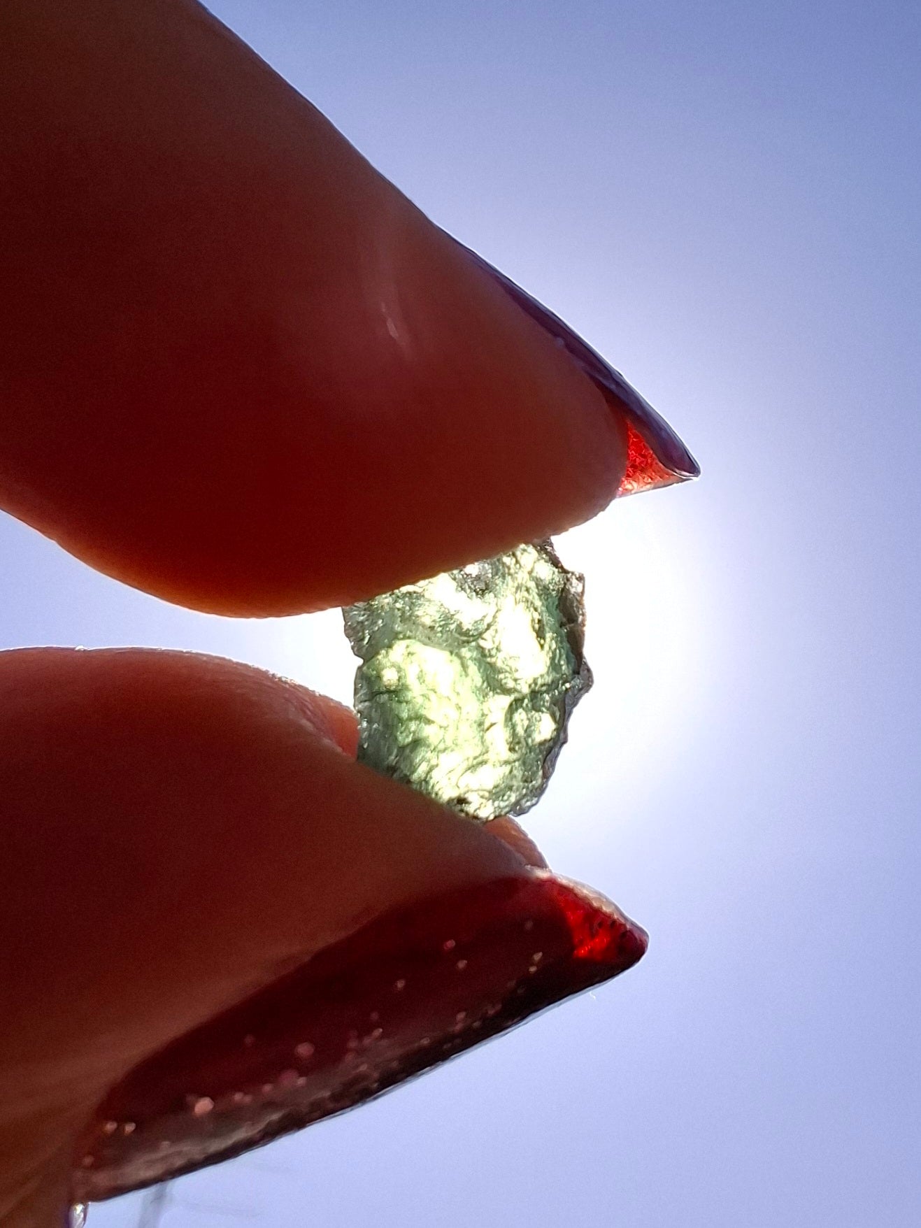 Moldavite small Piece, 0.40g, Tektite (Ref: 1479)