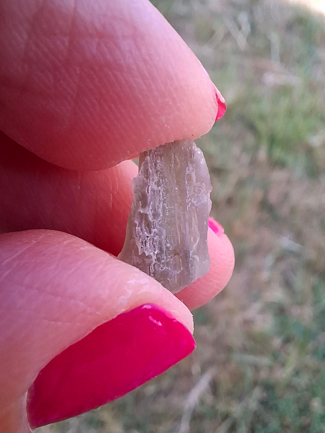 Moldavite Piece, SNOWFLAKE, FROSTED, BRUSNA, Tektite (Ref: 1494)