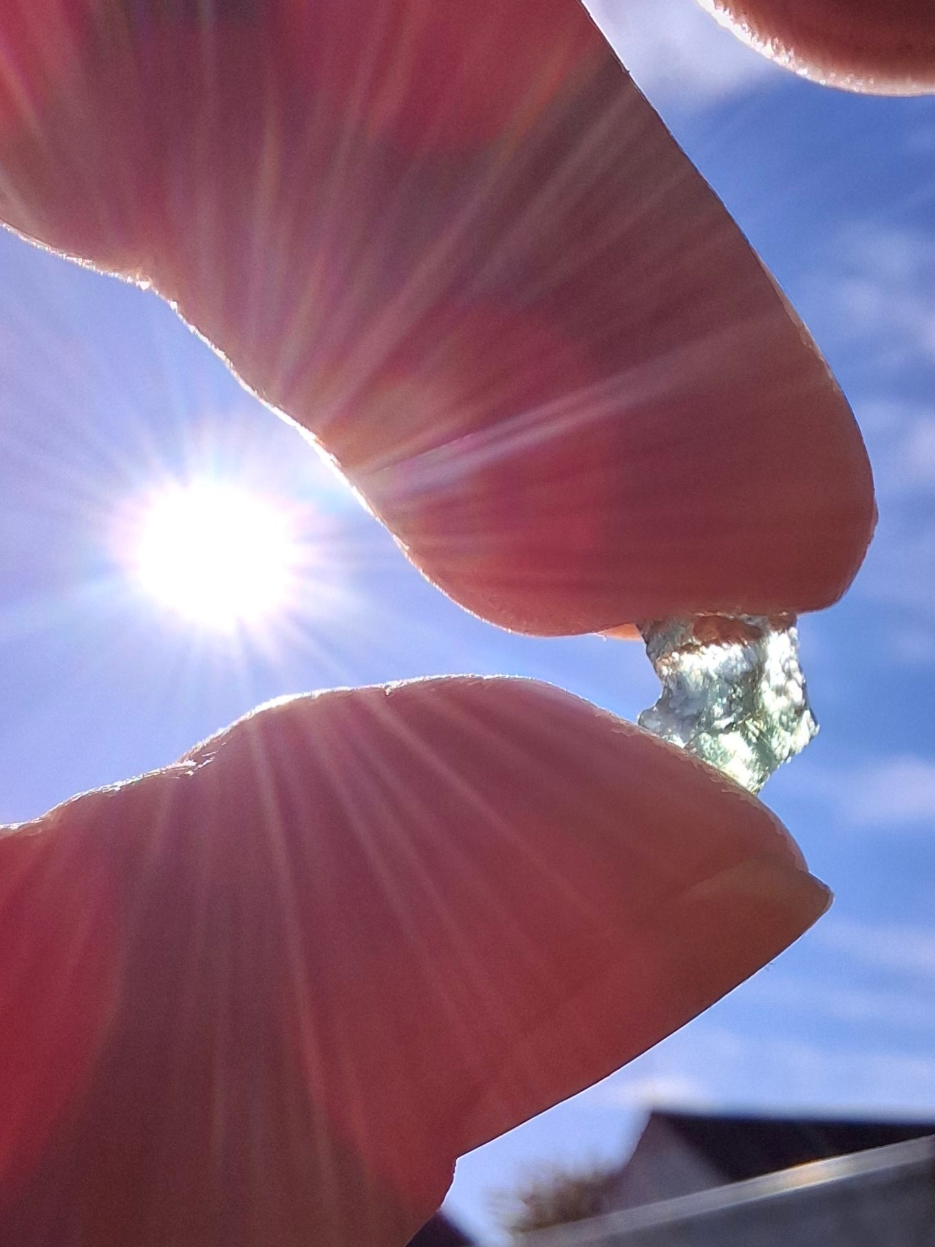 Moldavite chip Bundle, 1g, 4 pcs, Tektite (MB37)