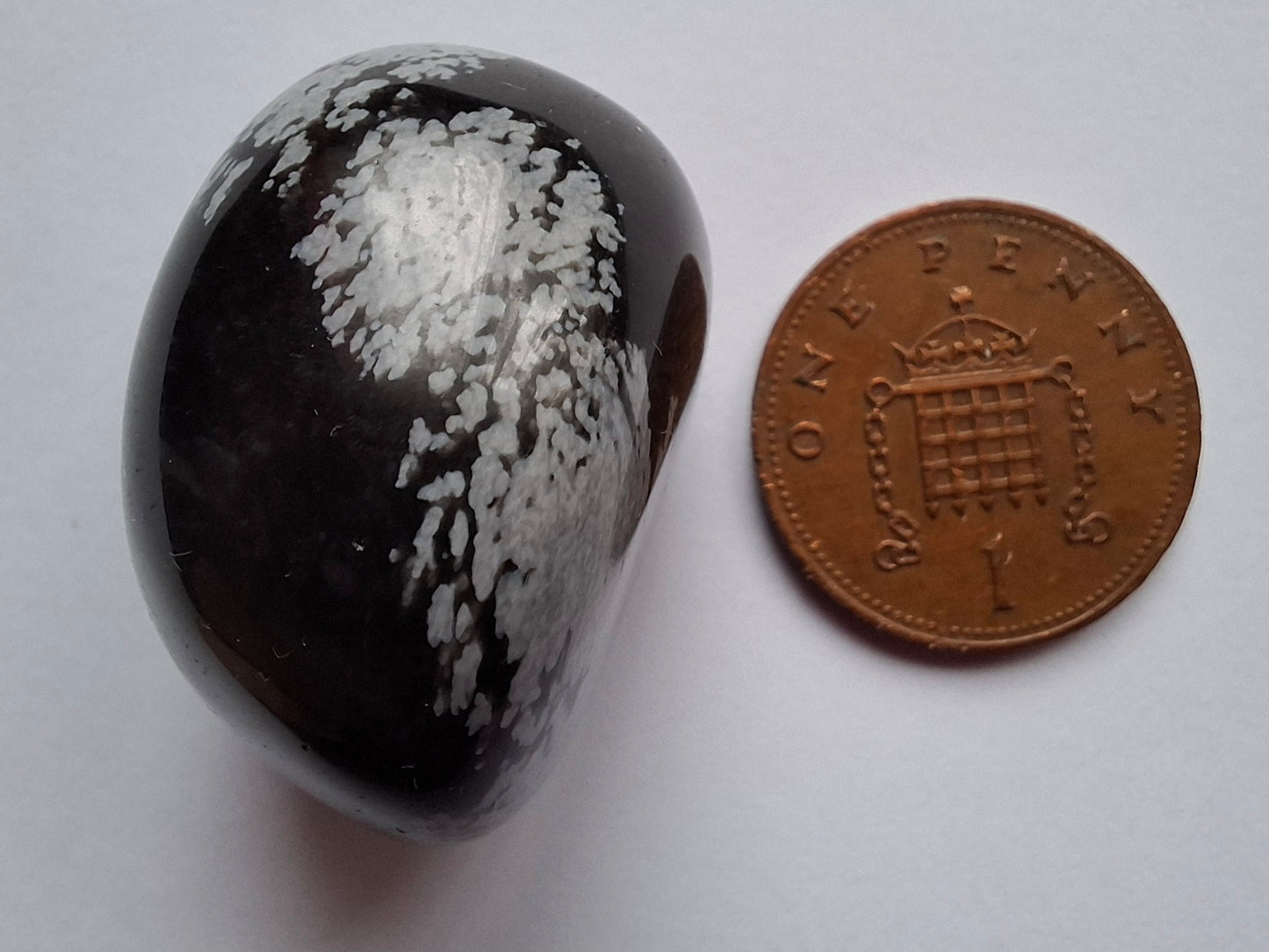 Snowflake Obsidian, Tumble Stone, Crystal (Ref: T98)