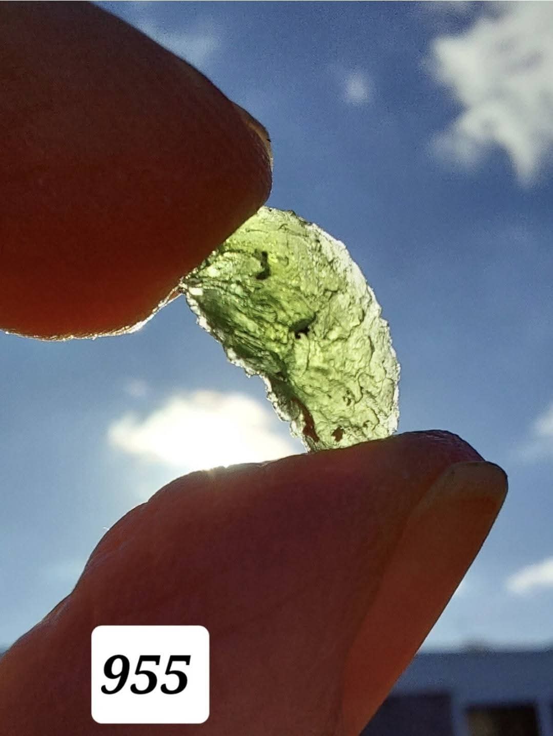 Moldavite Piece, 0.62g, Tektite (Ref: 955)