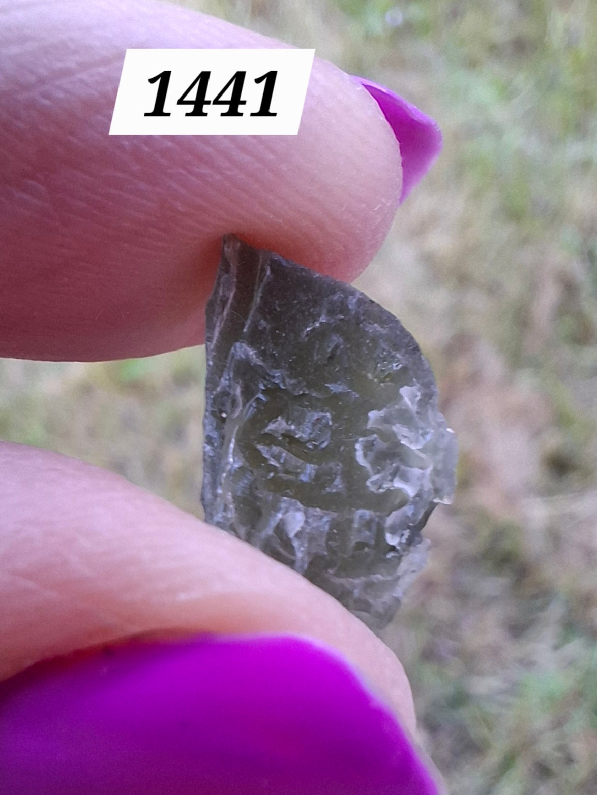 Moldavite Piece, 0.79g, Tektite (Ref: 1441)