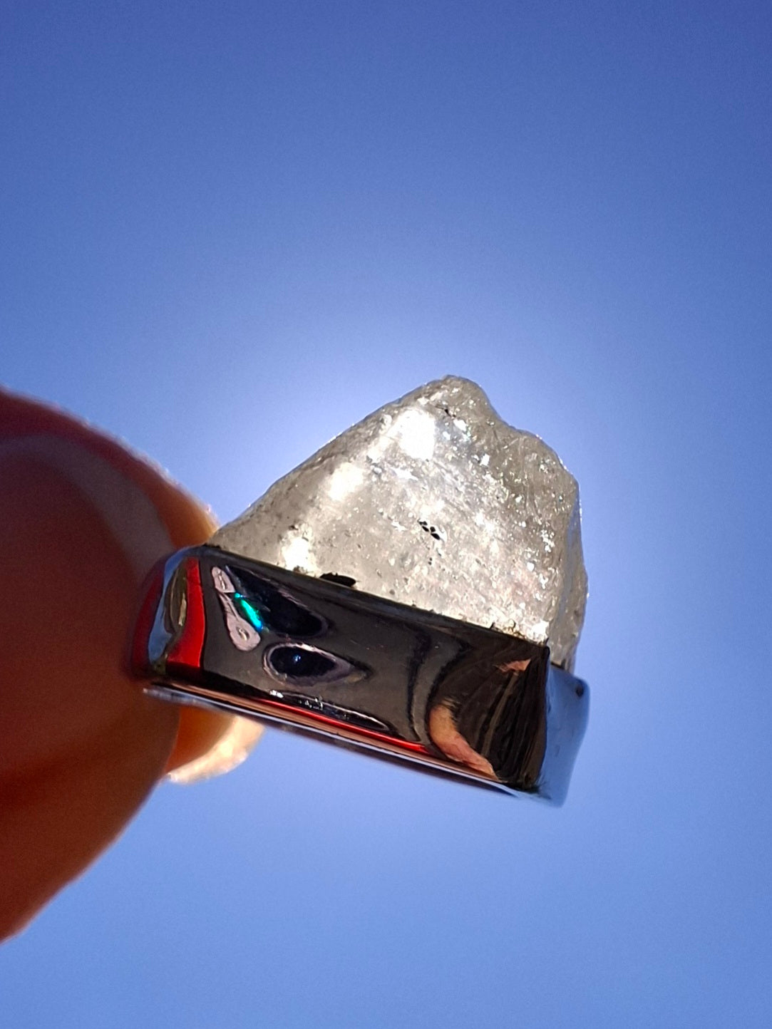 Libyan Desert Glass Pendant, 925 Silver, Tektite (Ref: LP104)